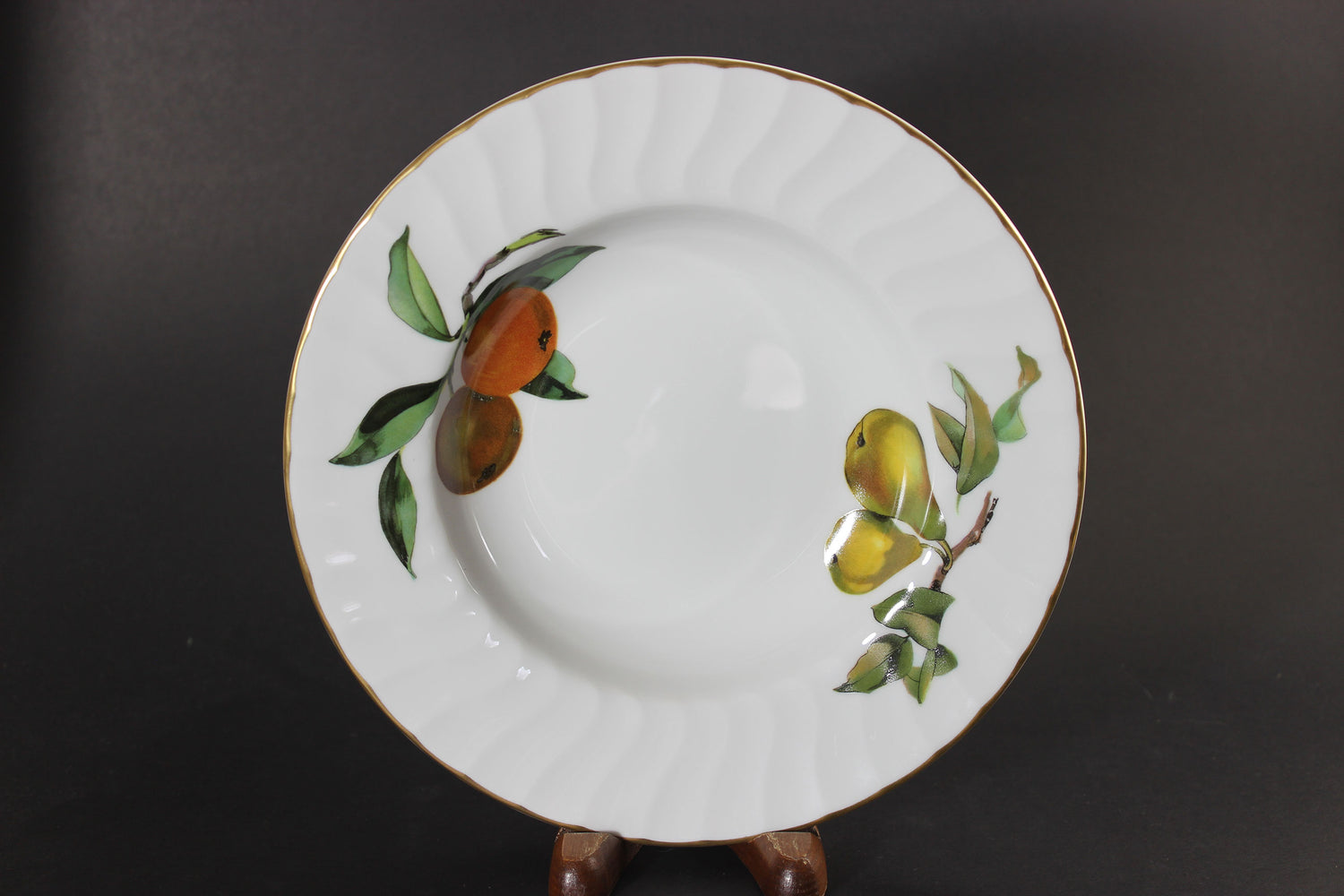 Evesham Gold, Royal Worcester, Rimmed Soup Bowls