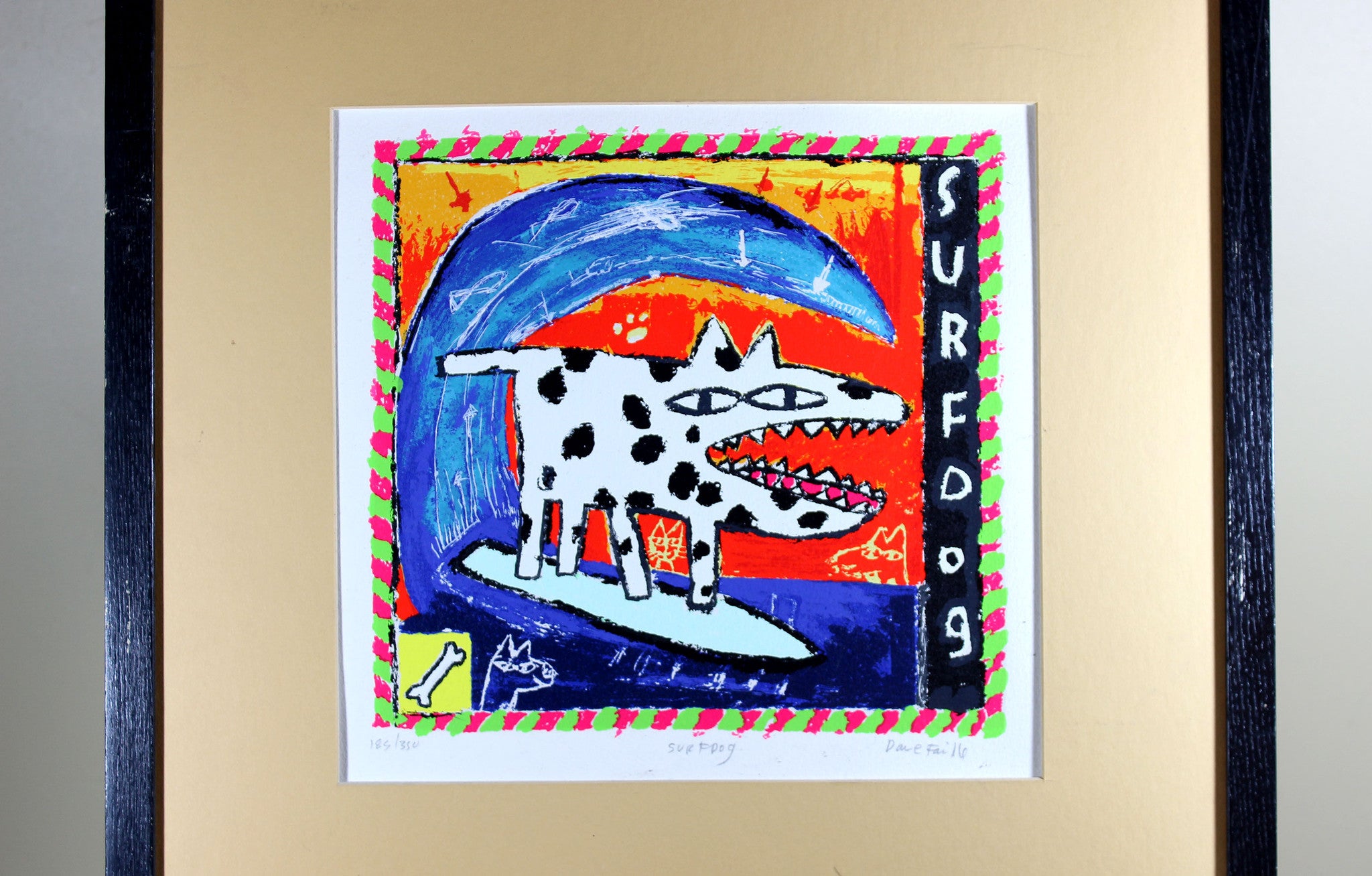 Dave Faville, Surf Dog, Serigraph