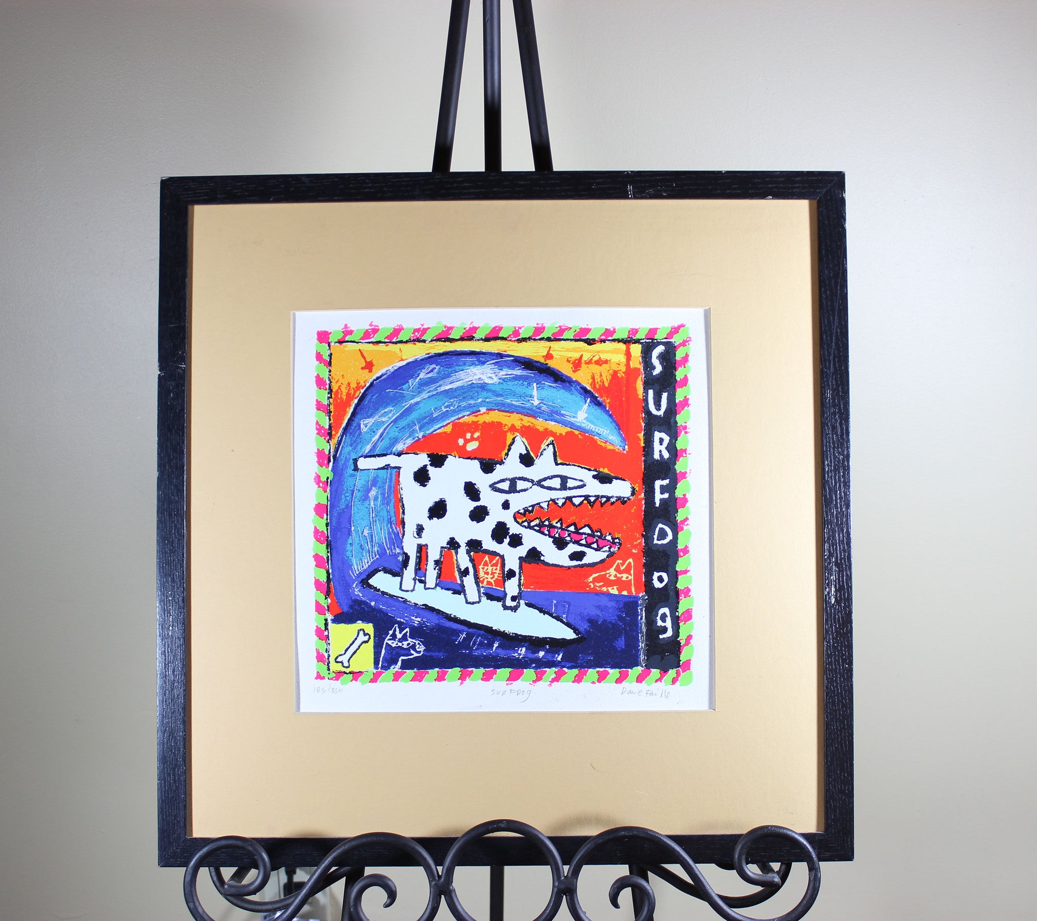 Dave Faville, Surf Dog, Serigraph