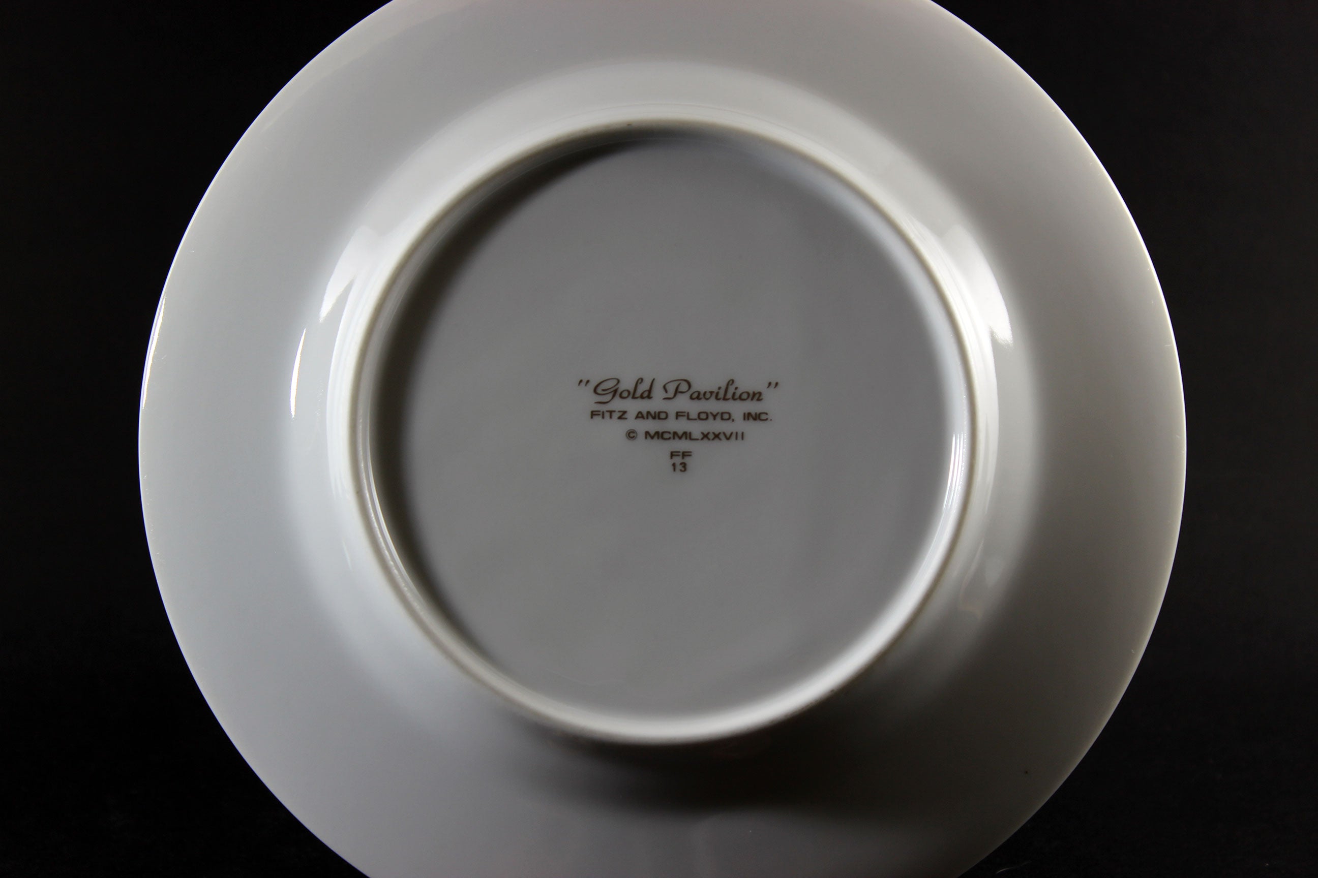 Fitz and Floyd, Gold Pavillion, Salad Plates
