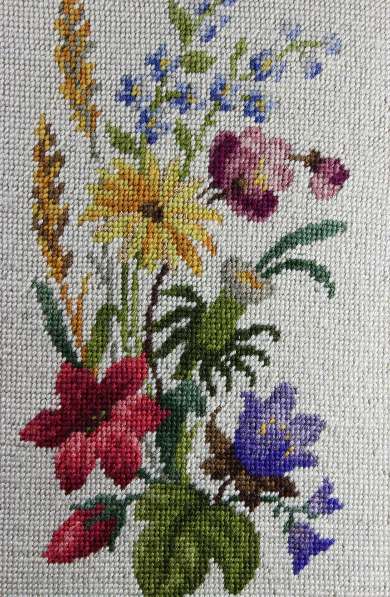 Needlepoint Floral - Framed