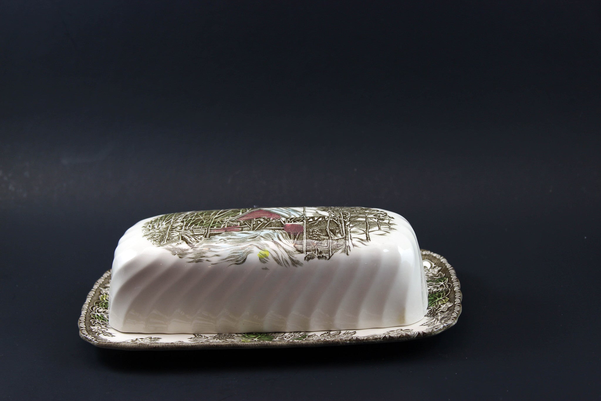 Johnson Brothers The Friendly Village Covered Butter Dish