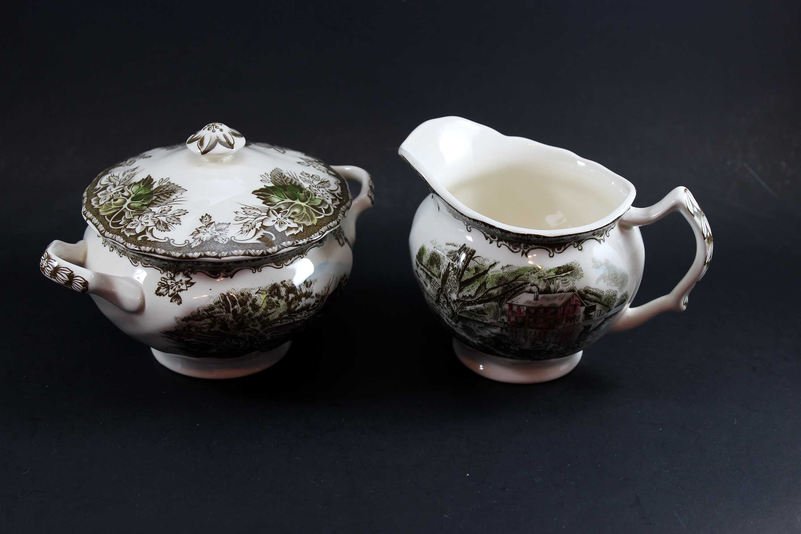 Friendly Village, Johnson Brothers-Creamer and Sugar Bowl