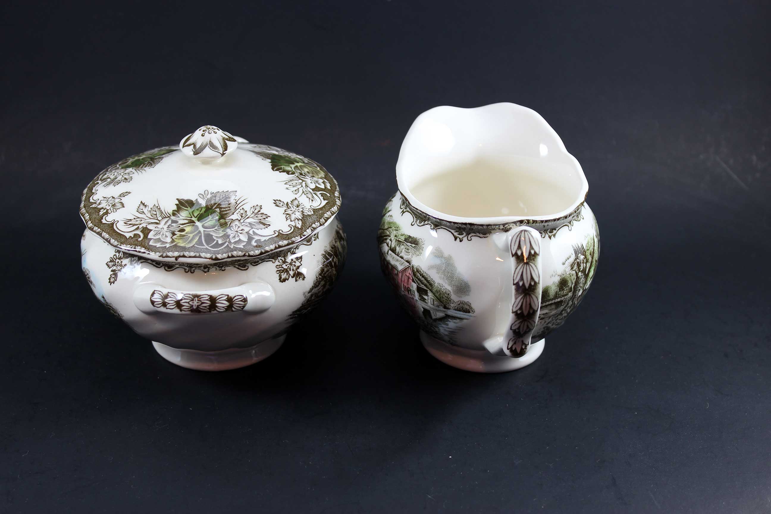 Friendly Village, Johnson Brothers-Creamer and Sugar Bowl