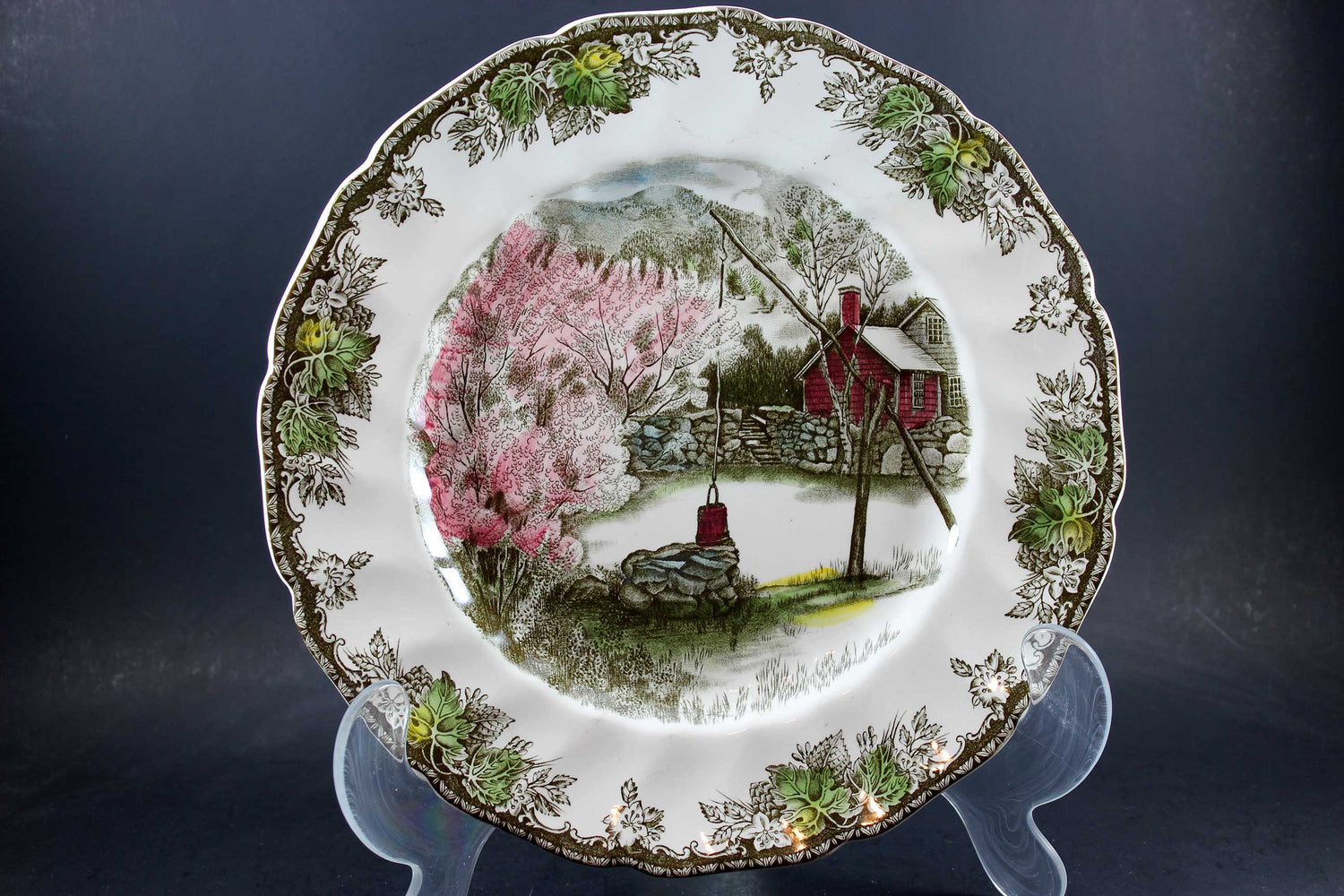 The Friendly Village, Johnson Brothers, Large Dinner Plate - The Well