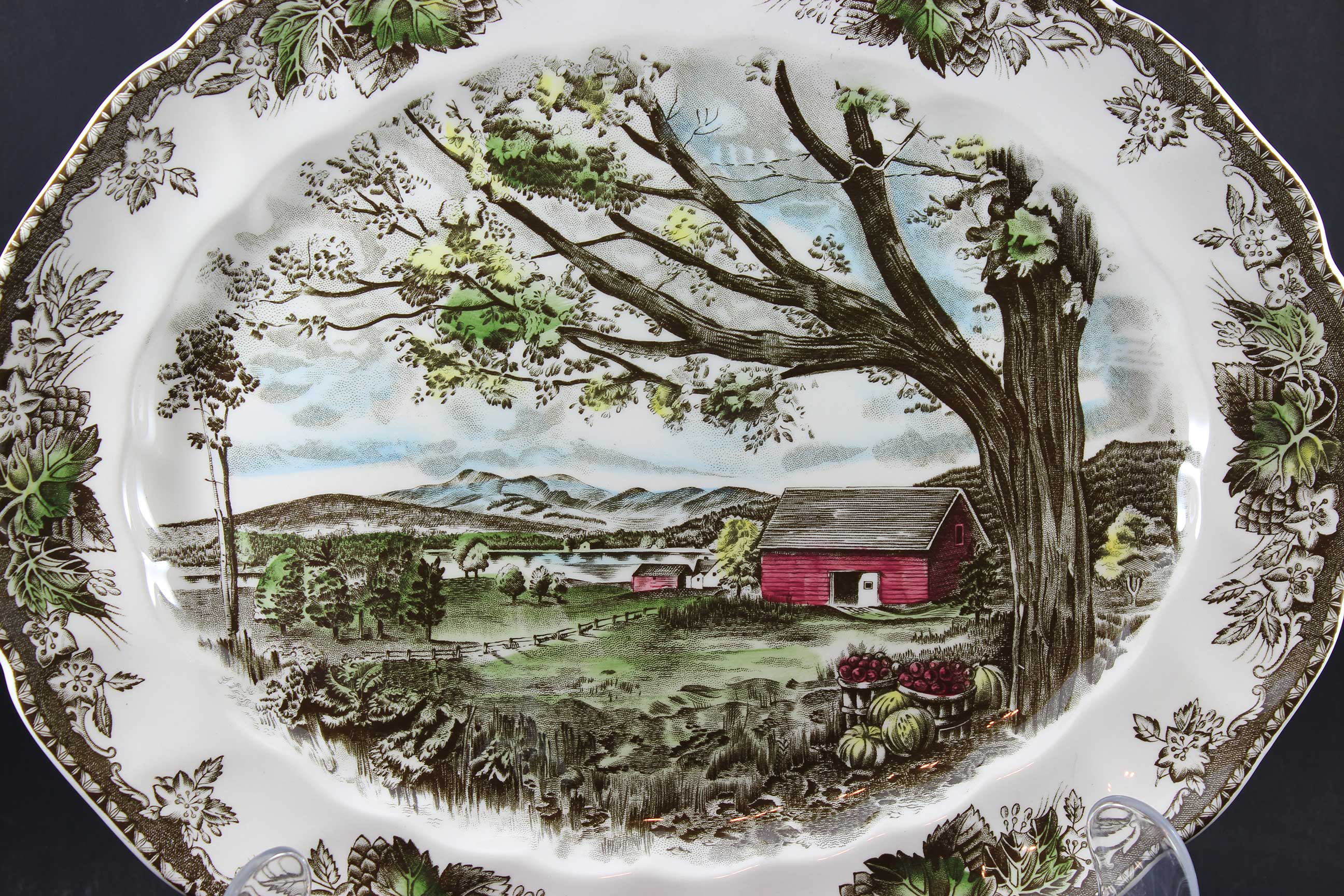 Friendly Village, Johnson Brothers, Large Serving Platter-Harvest Time