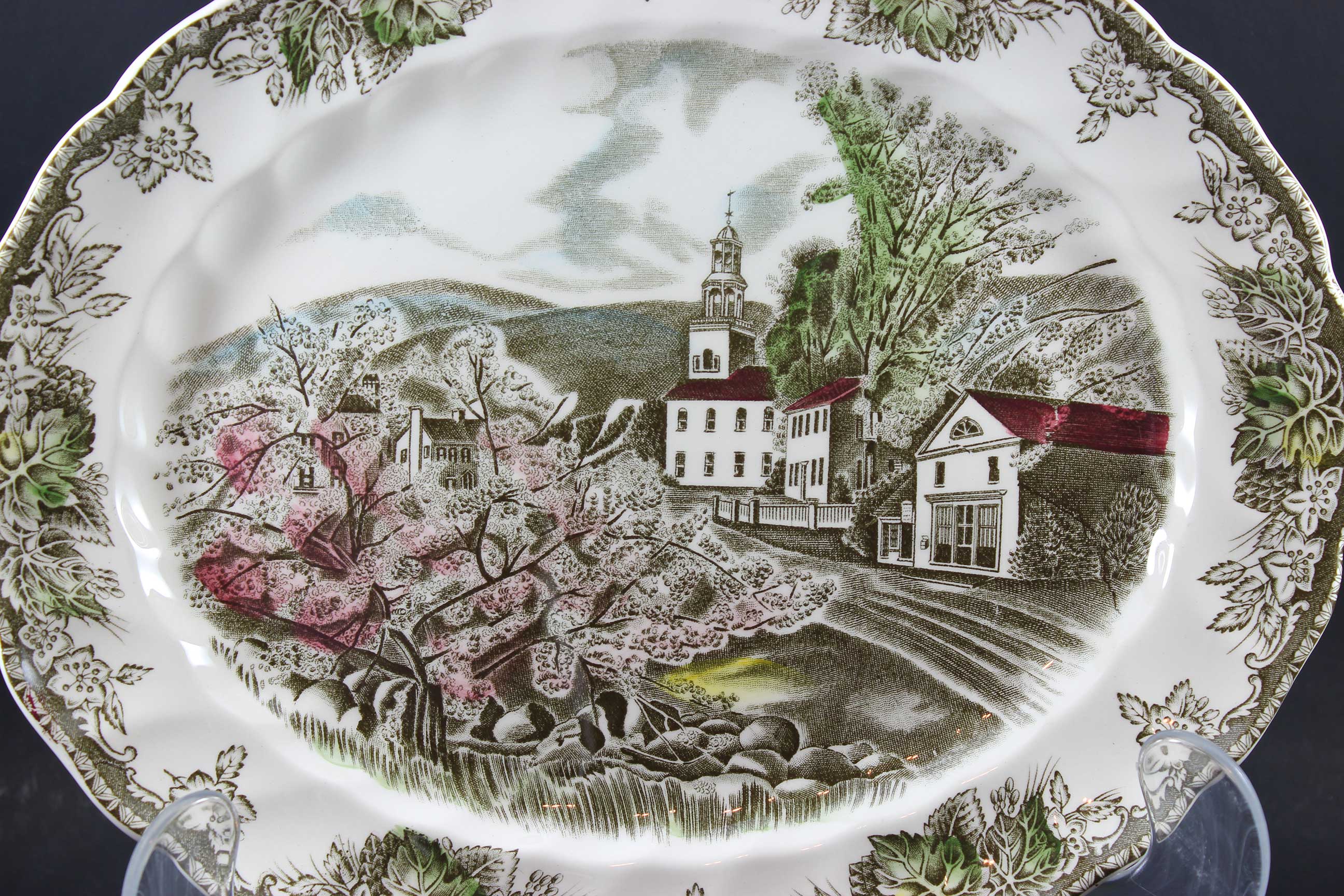 Friendly Village, Johnson Brothers, Serving Platter-The Village Green