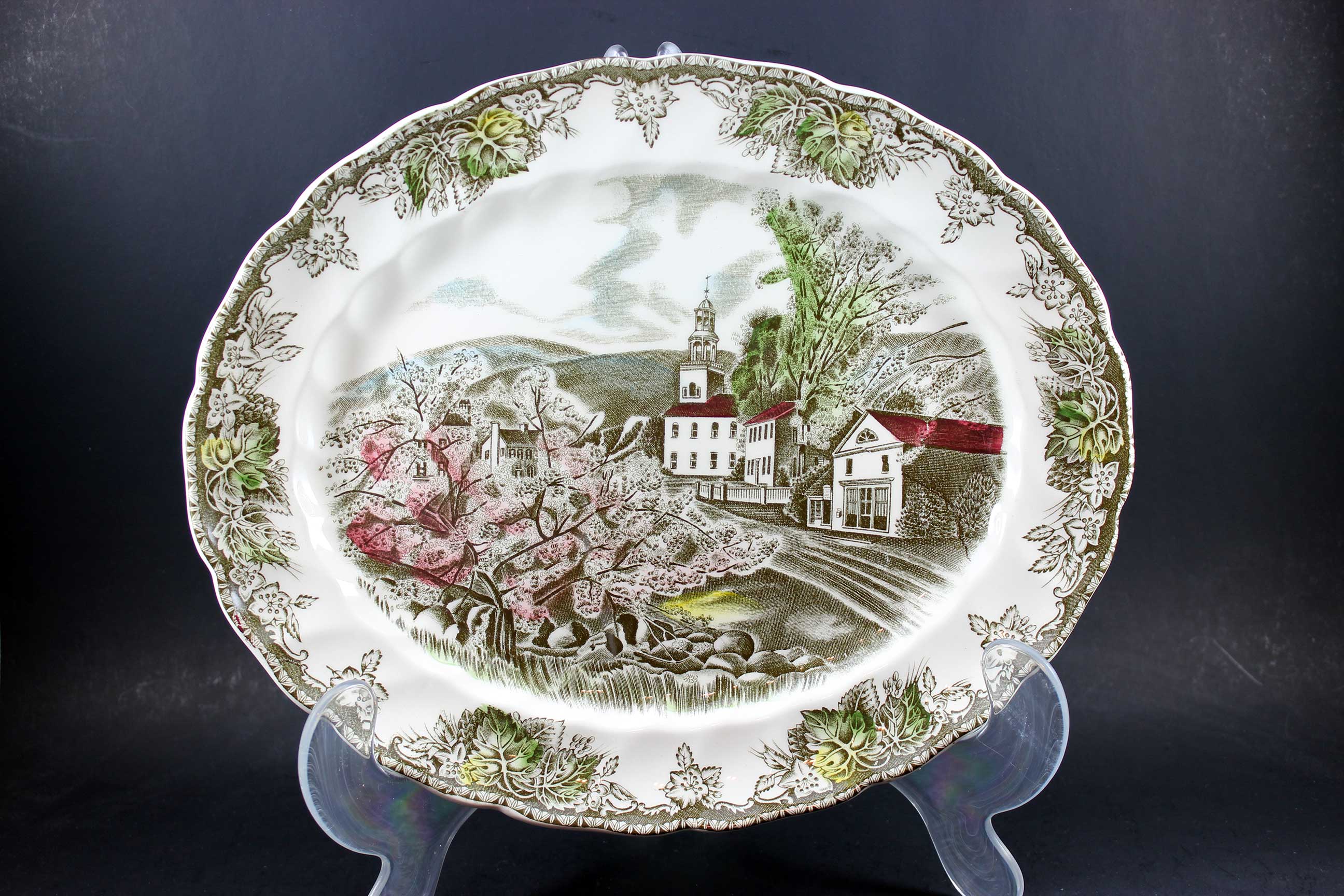 Friendly Village, Johnson Brothers, Serving Platter-The Village Green