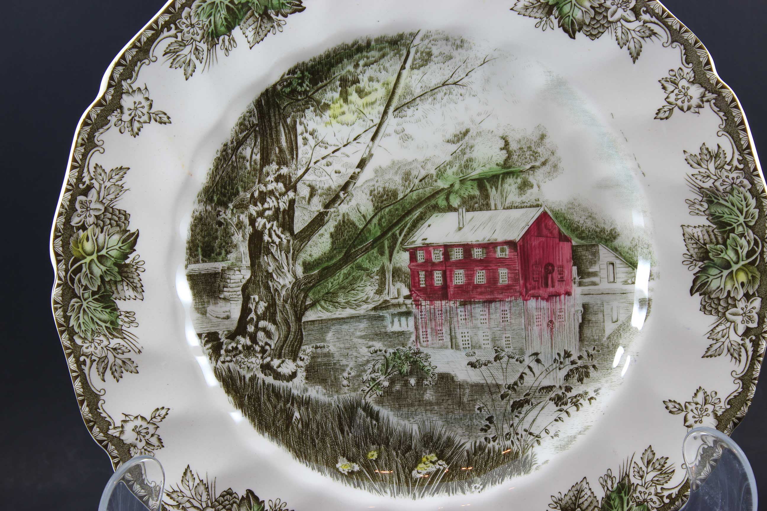 Friendly Village, Johnson Brothers, Large Dinner Plate - The Old Mill