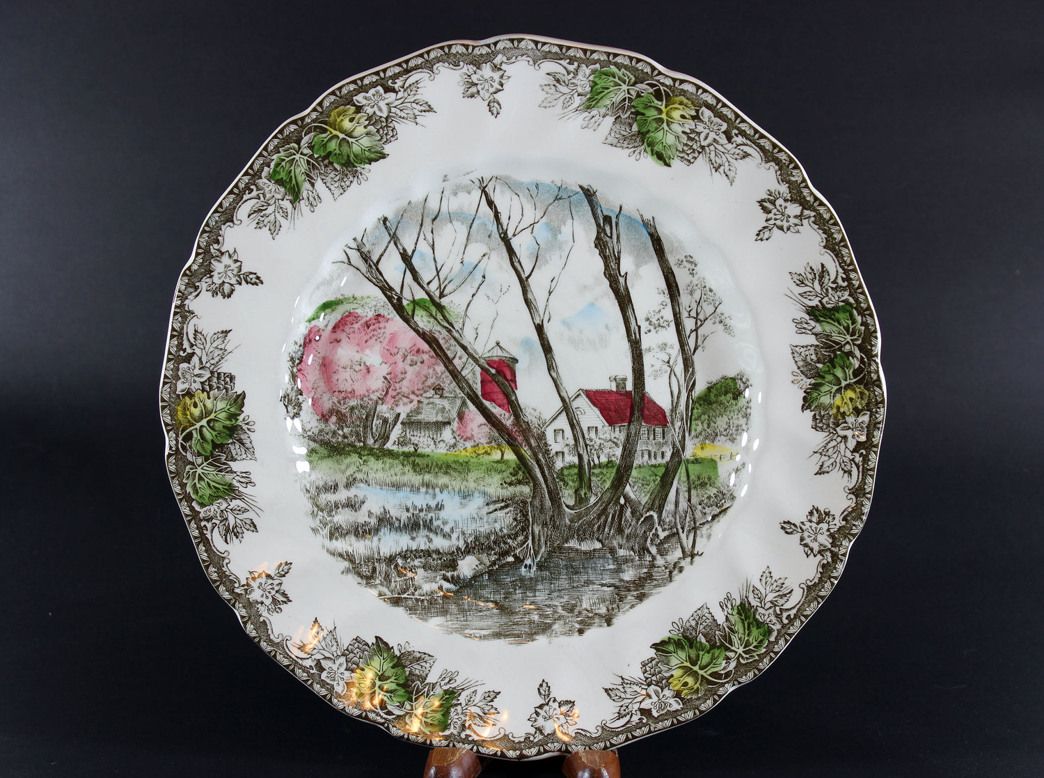 Friendly Village, Willow By The Brook Plate