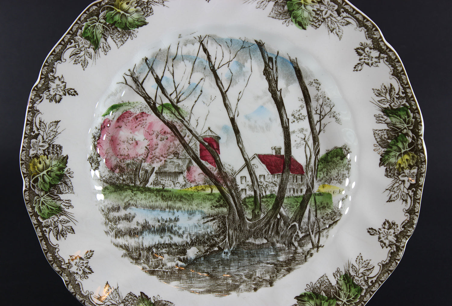 Friendly Village, Willow By The Brook Plate