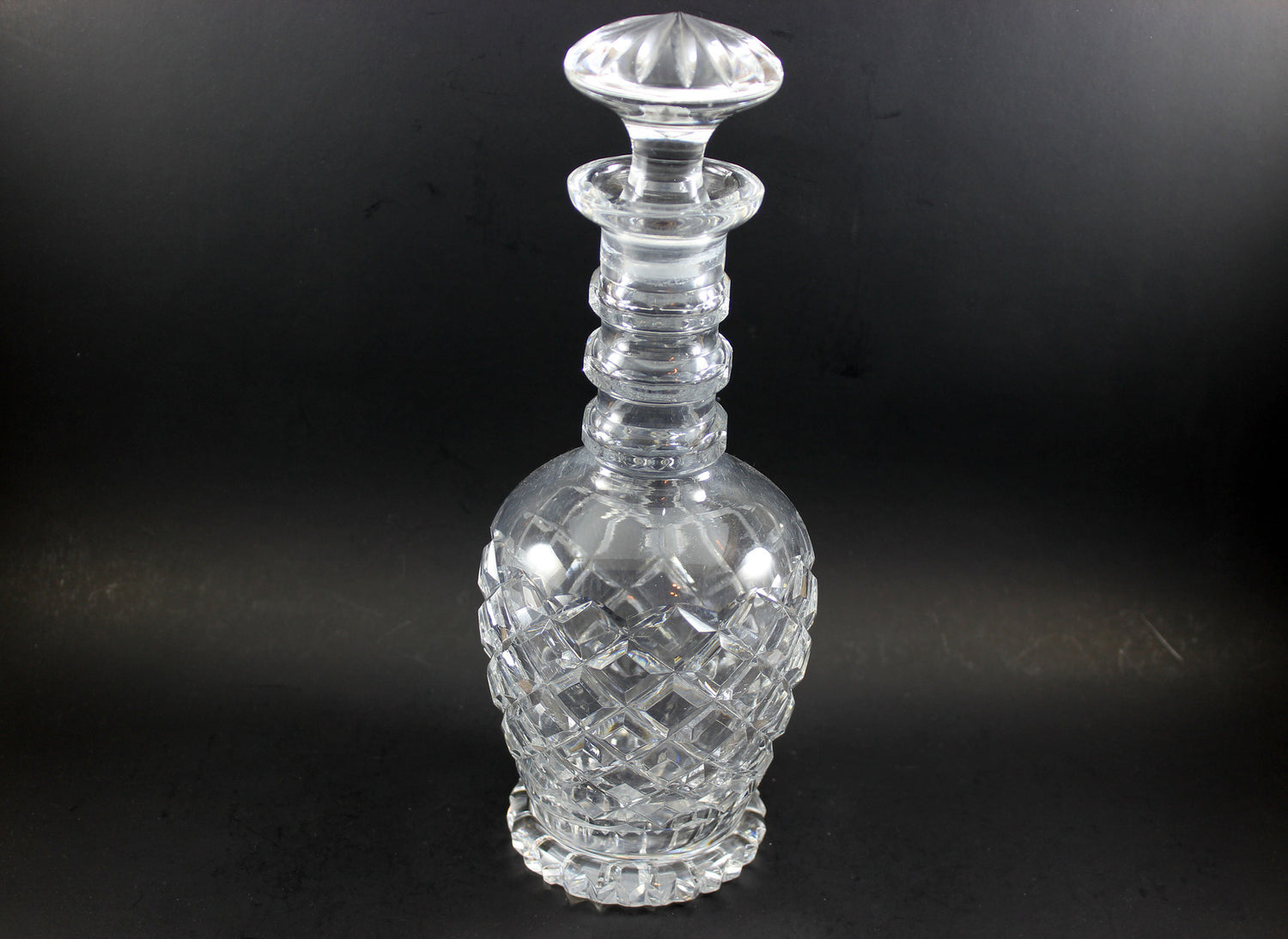 Georgian Cut Glass Decanters (Pair)