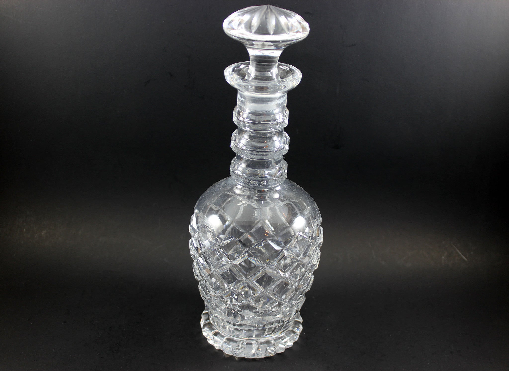Georgian Cut Glass Decanters (Pair)