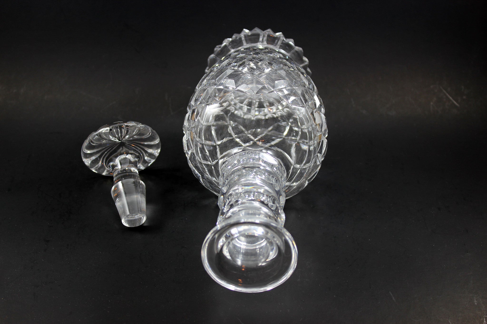 Georgian Cut Glass Decanters (Pair)