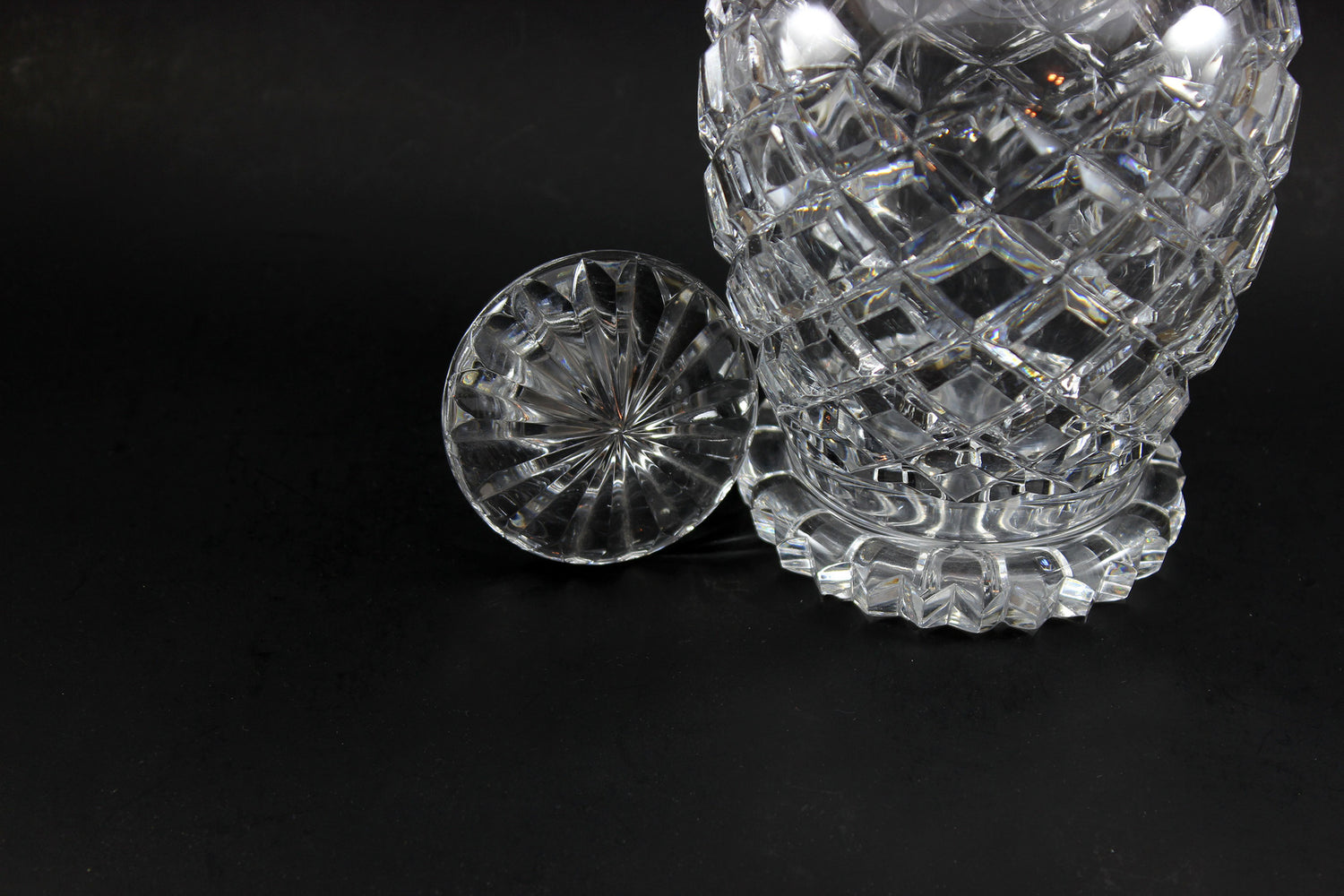 Georgian Cut Glass Decanters (Pair)
