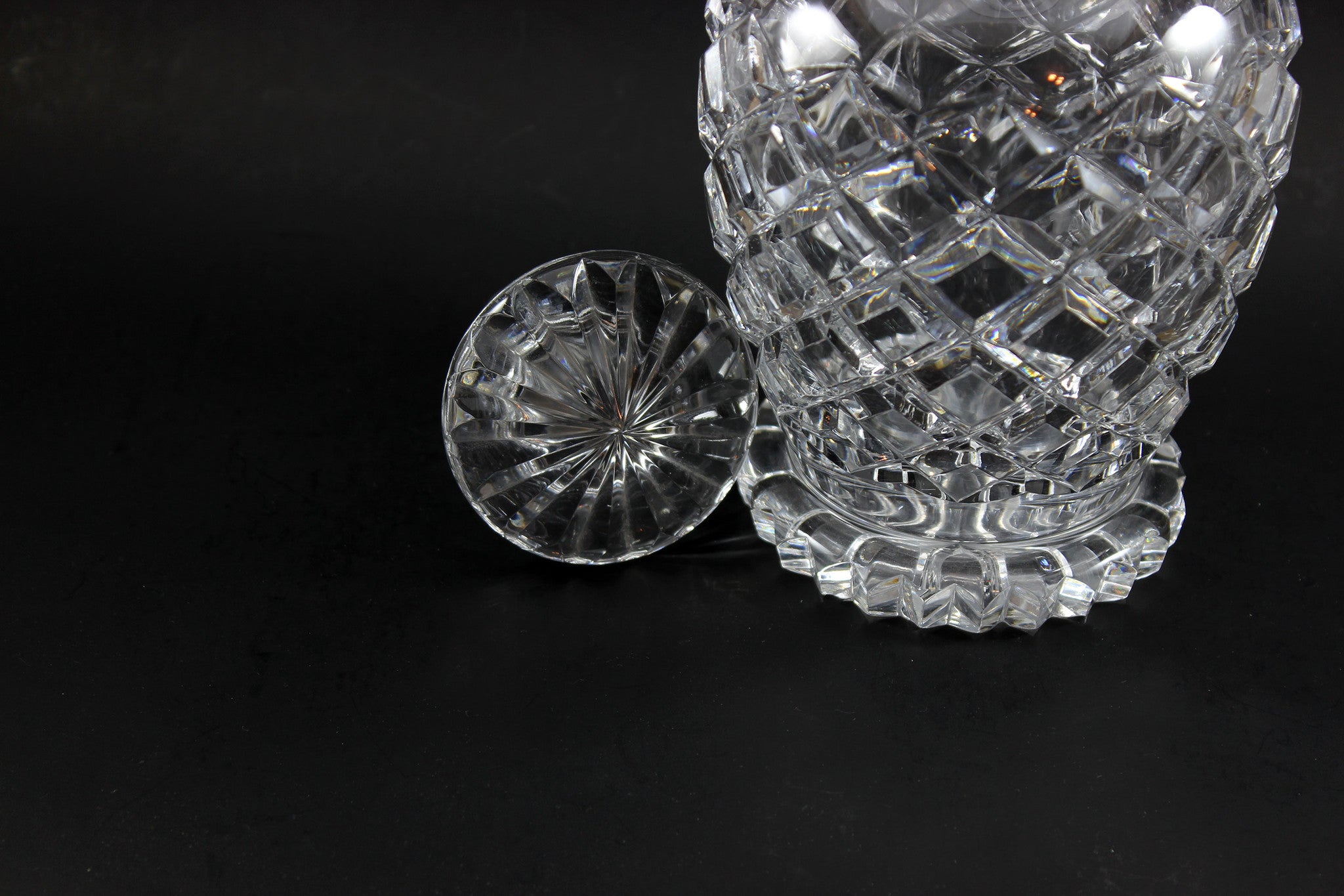 Georgian Cut Glass Decanters (Pair)