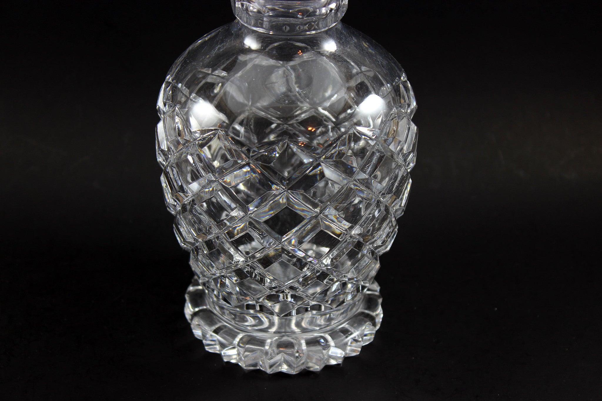 Georgian Cut Glass Decanters (Pair)