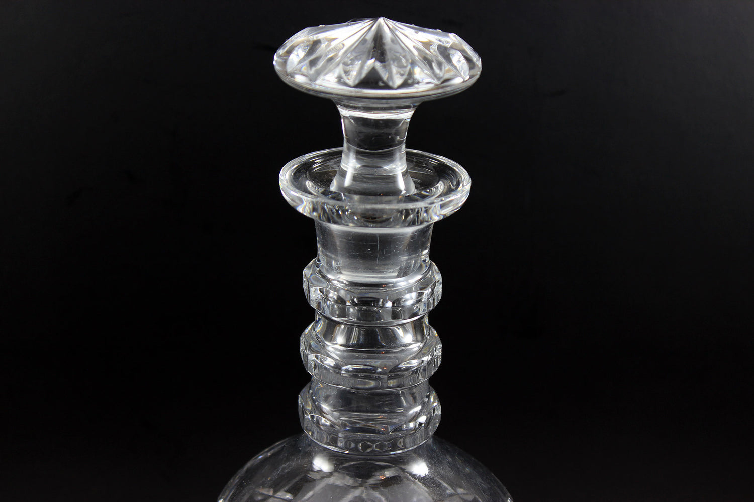 Georgian Cut Glass Decanters (Pair)