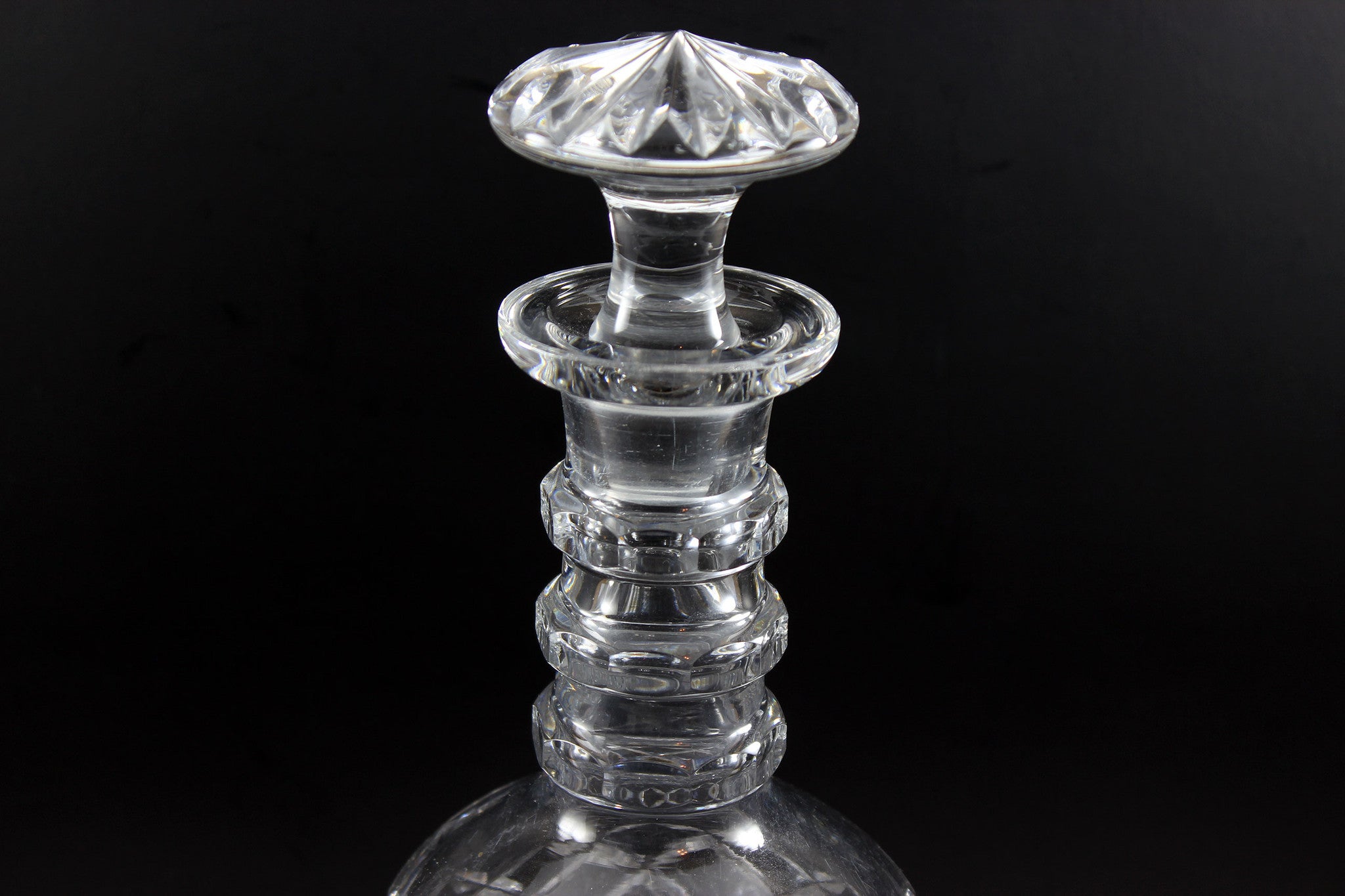 Georgian Cut Glass Decanters (Pair)