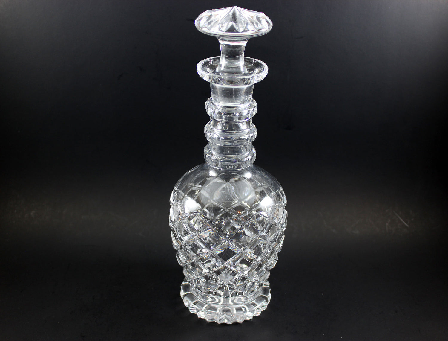 Georgian Cut Glass Decanters (Pair)