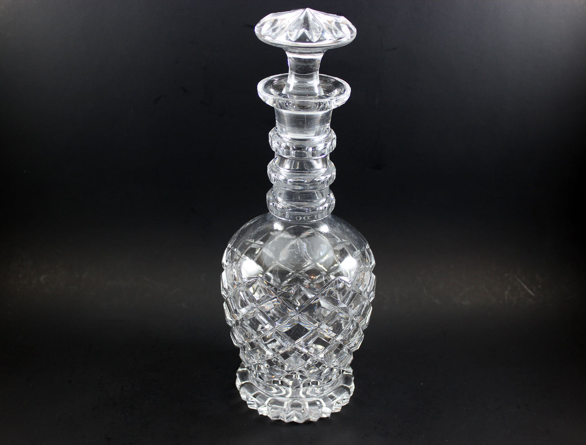 Georgian Cut Glass Decanters (Pair)
