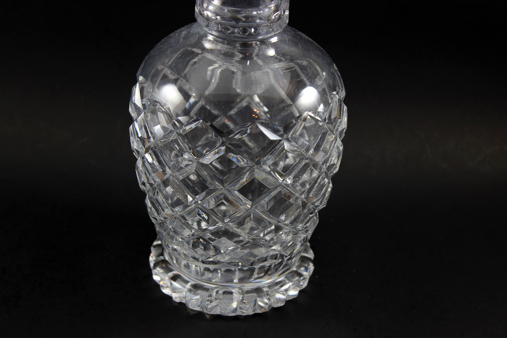 Georgian Cut Glass Decanters (Pair)