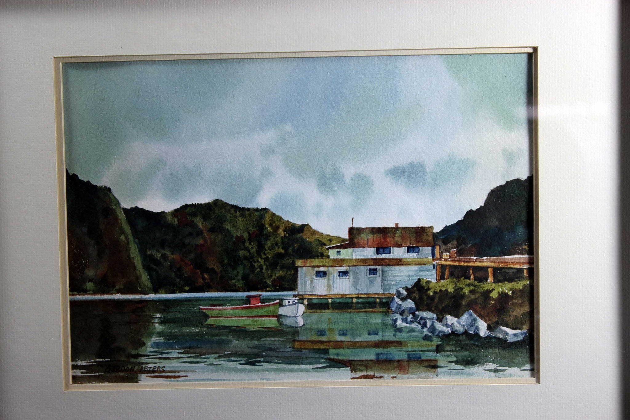 Gordon Peters Original Watercolour-Harbour