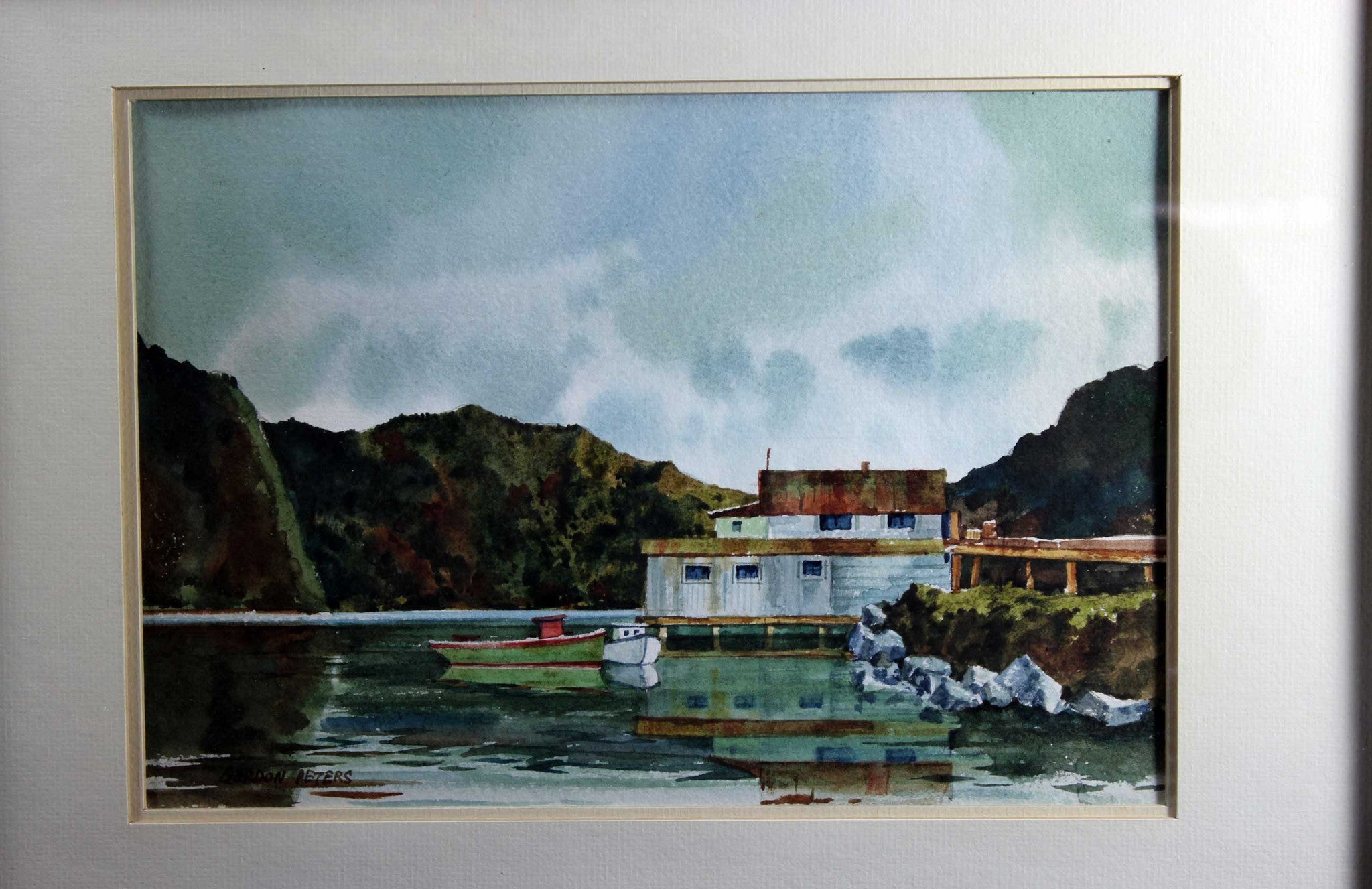 Gordon Peters Original Watercolour-Harbour