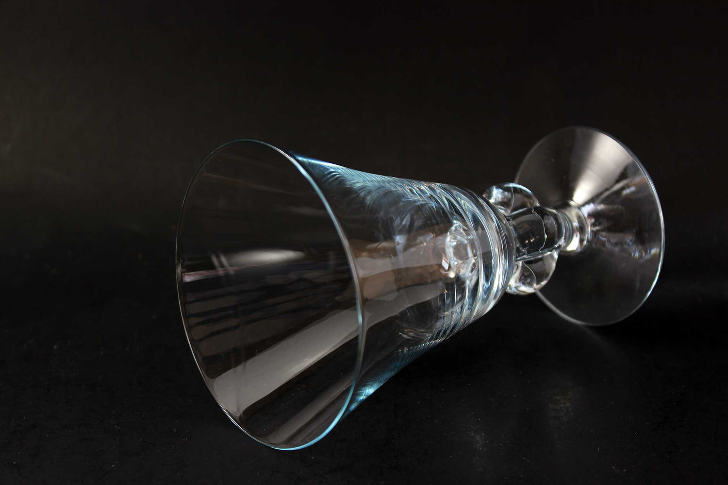 Gulli Blue Crystal Stemware by Swedish