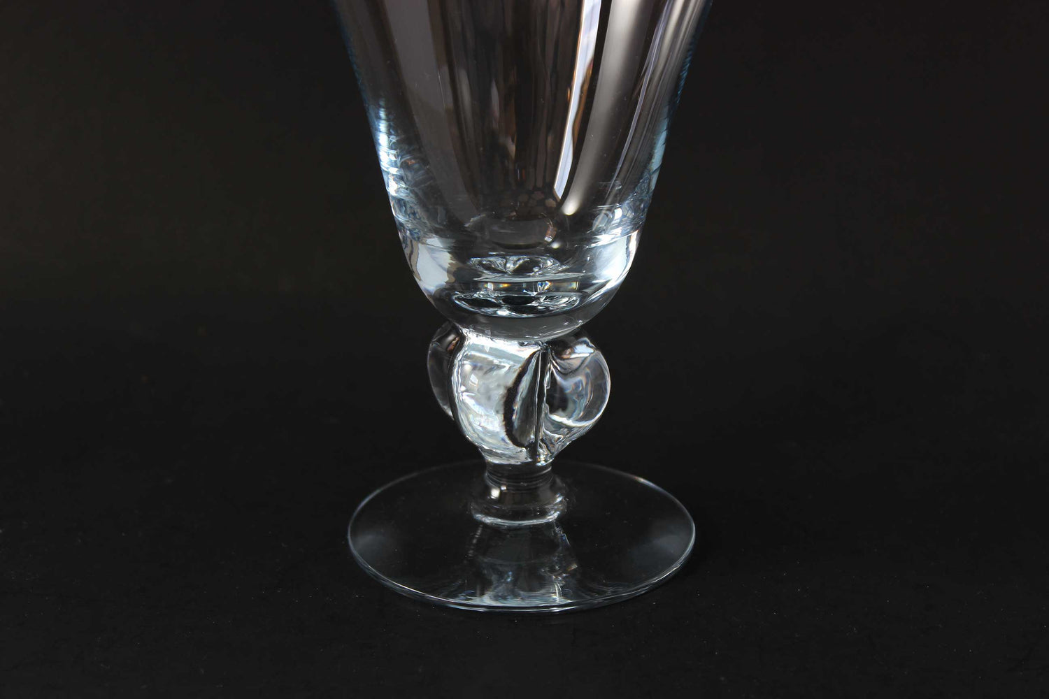 Gulli Blue Crystal Stemware by Swedish