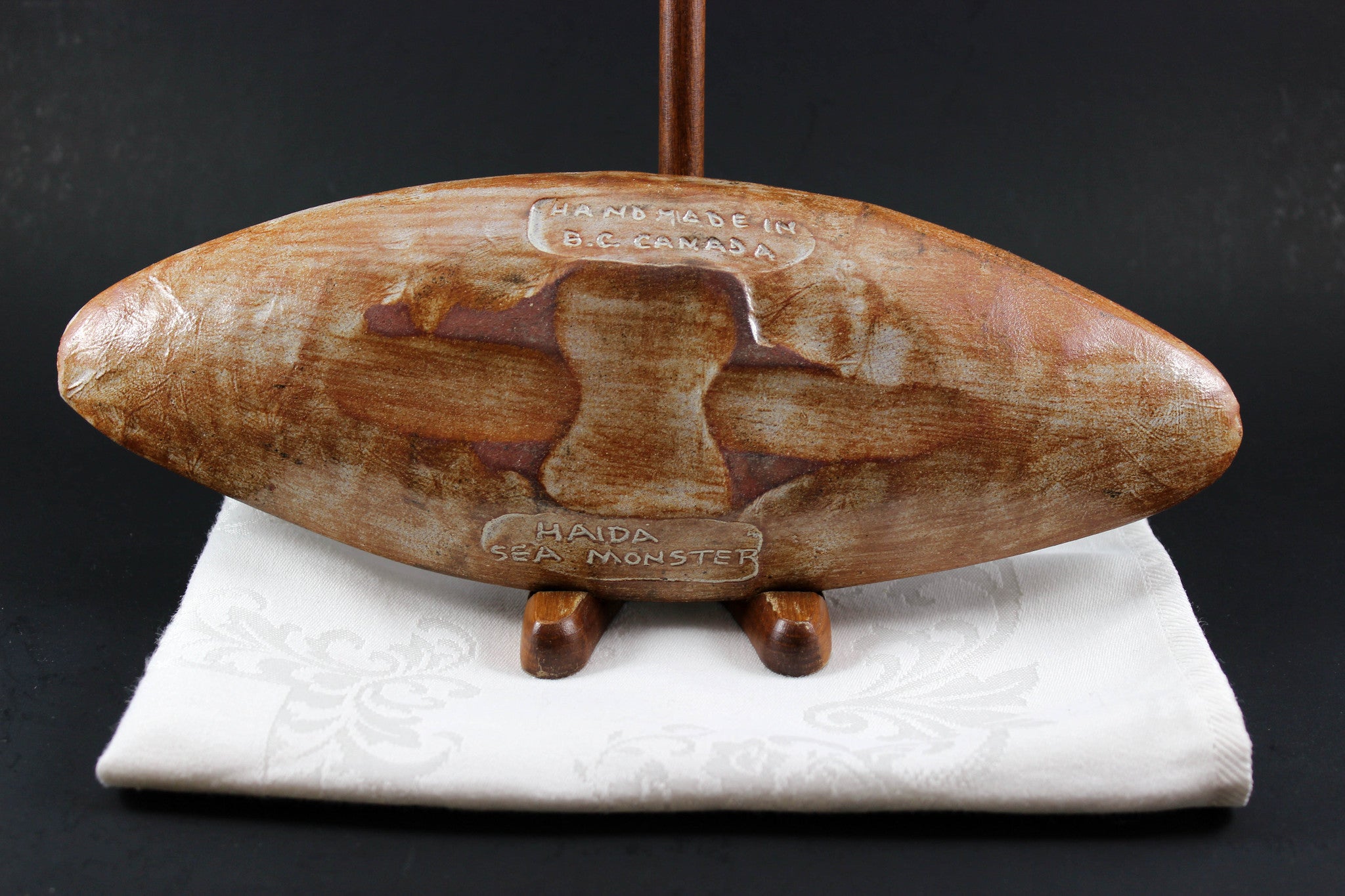 Gene Barker-Haida BC Red Clay Pottery Dish
