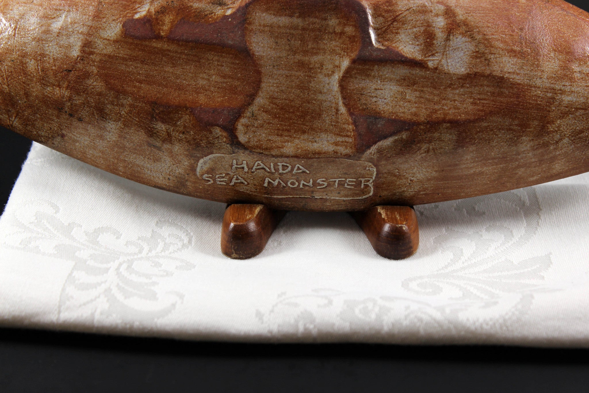 Gene Barker-Haida BC Red Clay Pottery Dish