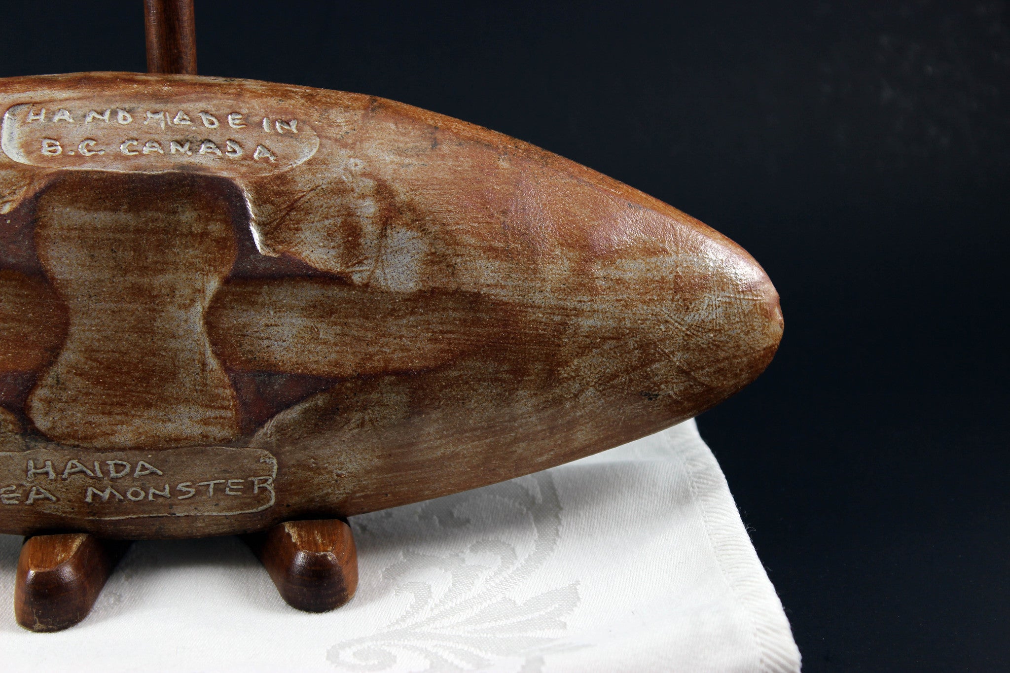 Gene Barker-Haida BC Red Clay Pottery Dish