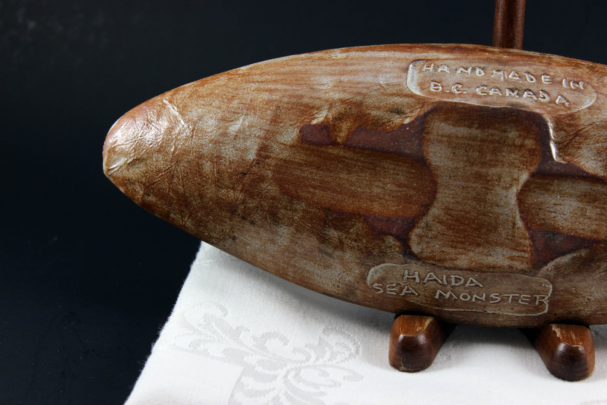 Gene Barker-Haida BC Red Clay Pottery Dish