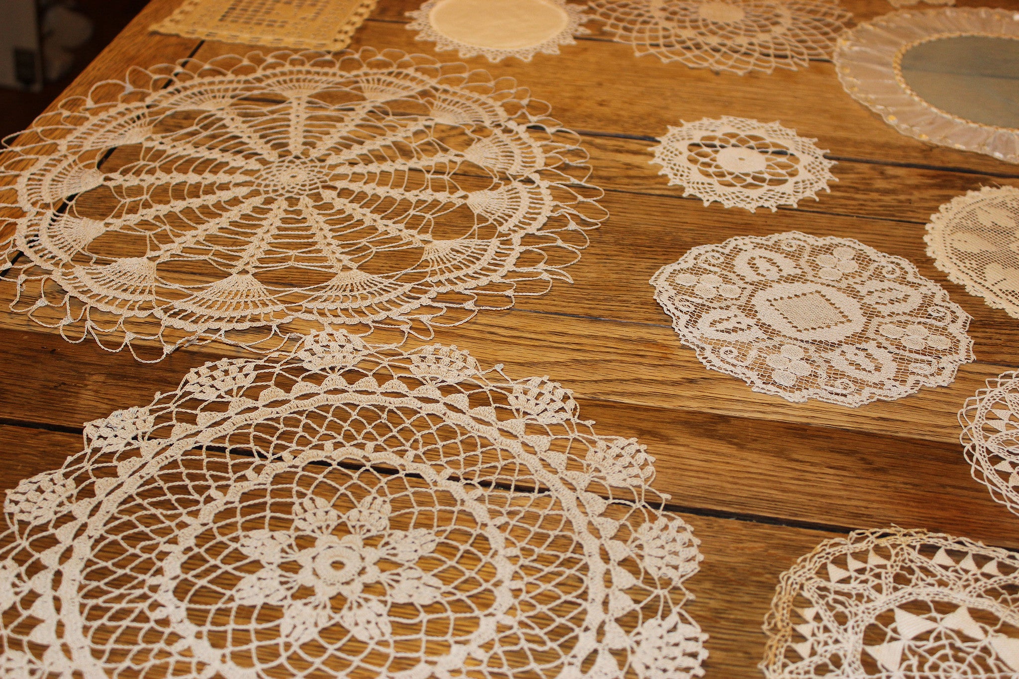 Handmade Antique Lace Doilies