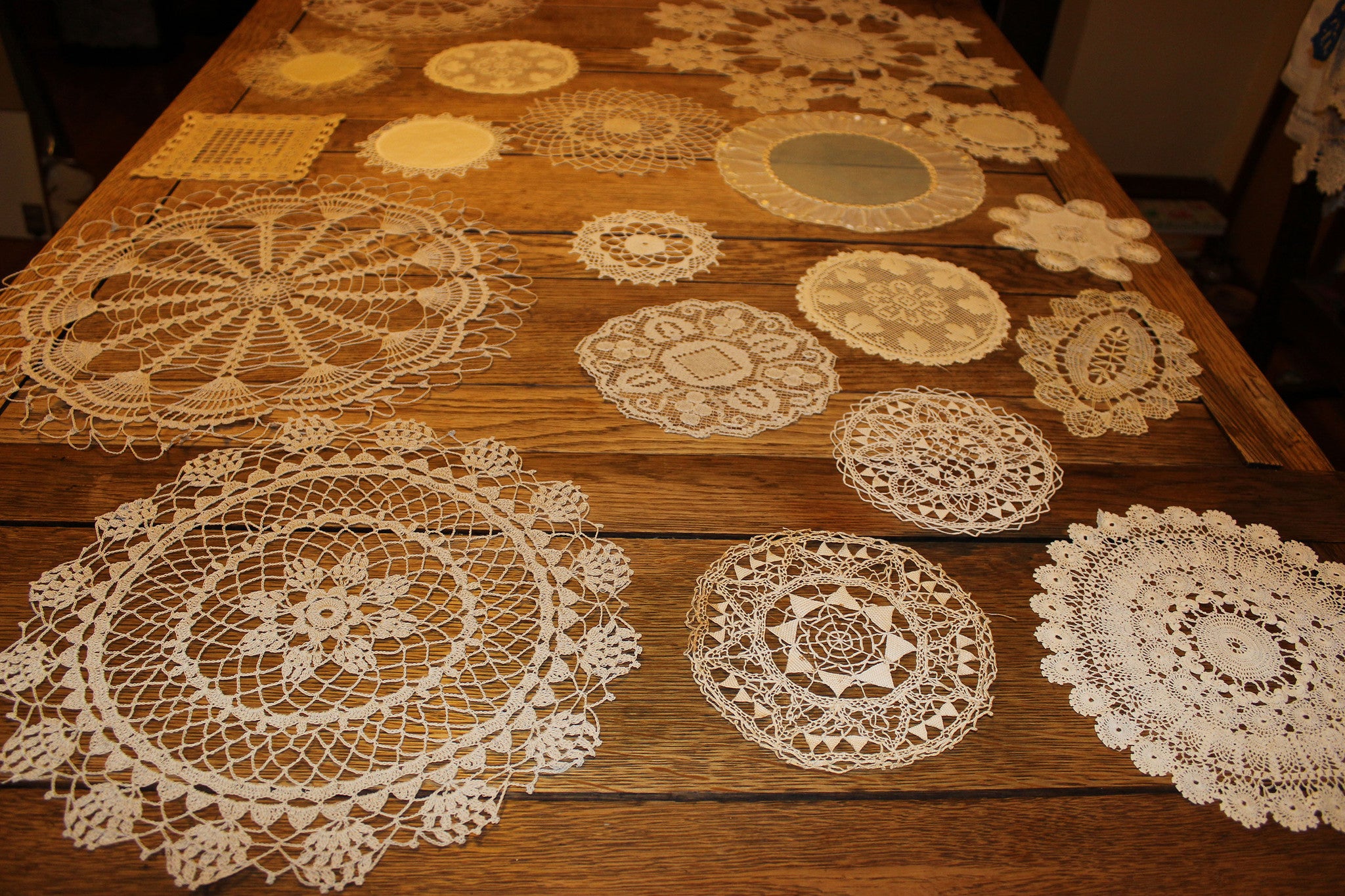Handmade Antique Lace Doilies