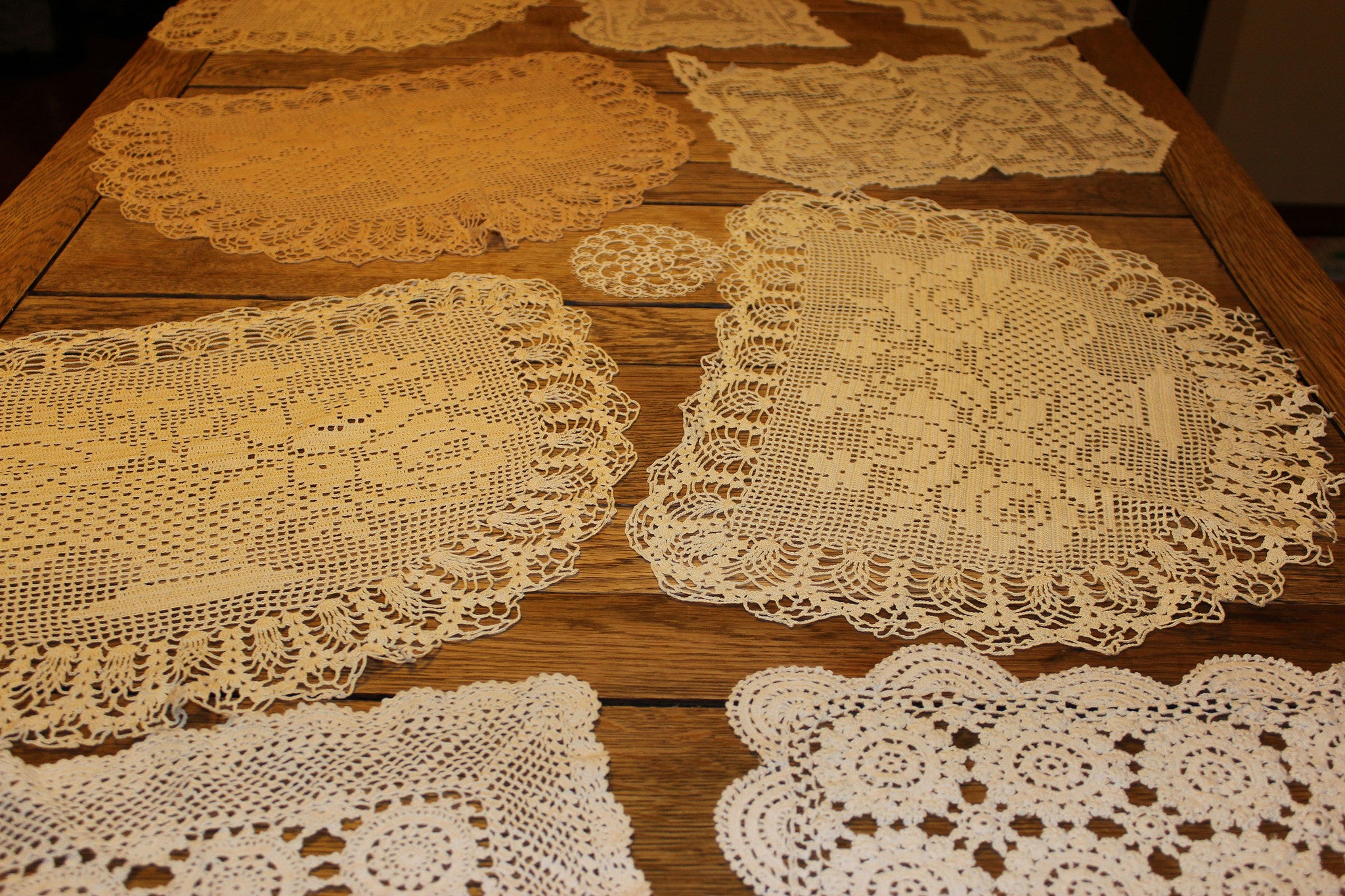 Handmade Antique Lace Doilies