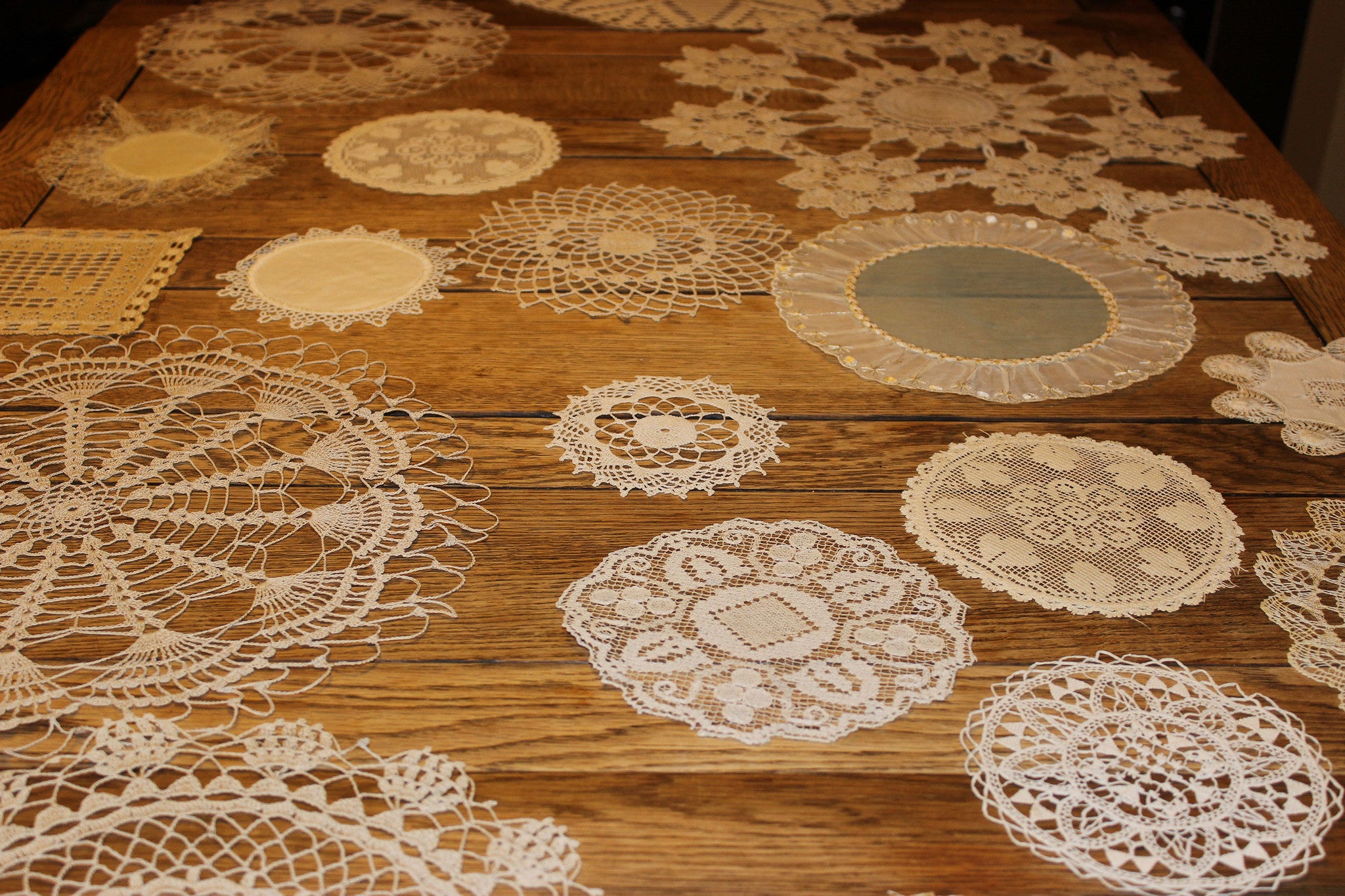 Handmade Antique Lace Doilies