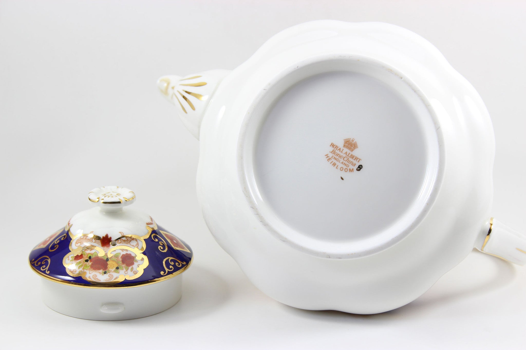 Royal Albert, Heirloom, Teapot, Cream, Sugar and Cake Plate