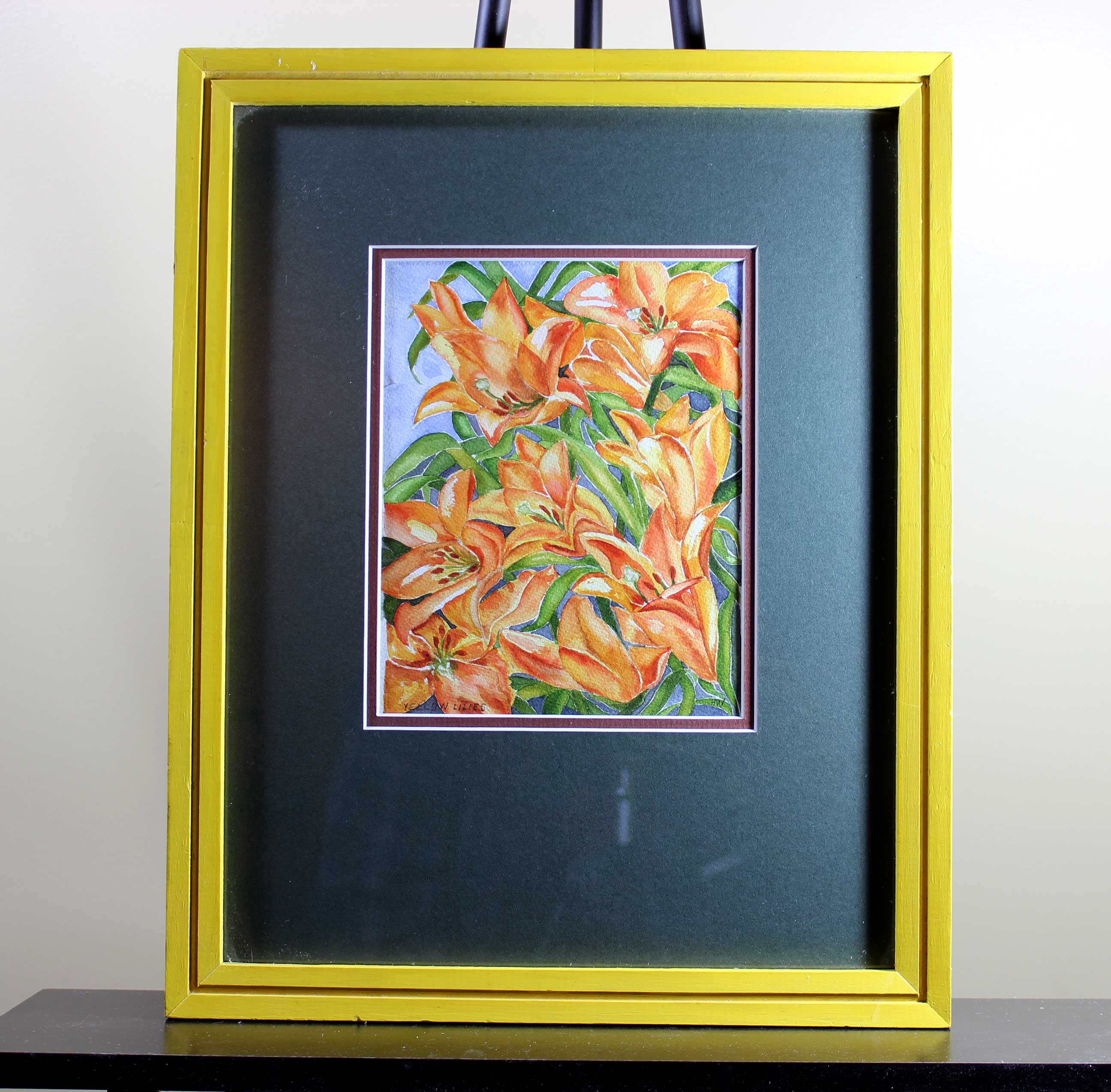 Helen Weiner, Yellow Lilies, Watercolour