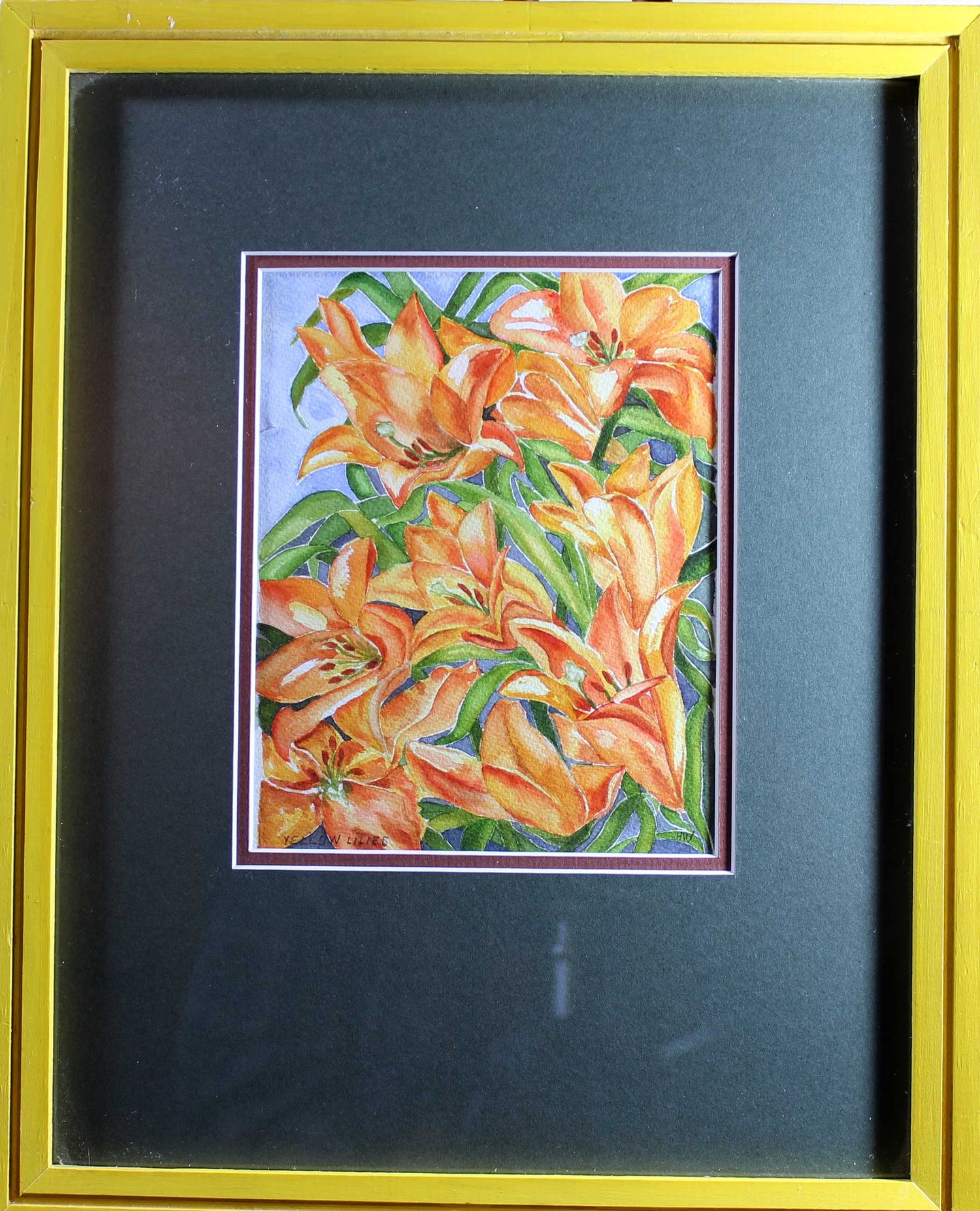 Helen Weiner, Yellow Lilies, Watercolour