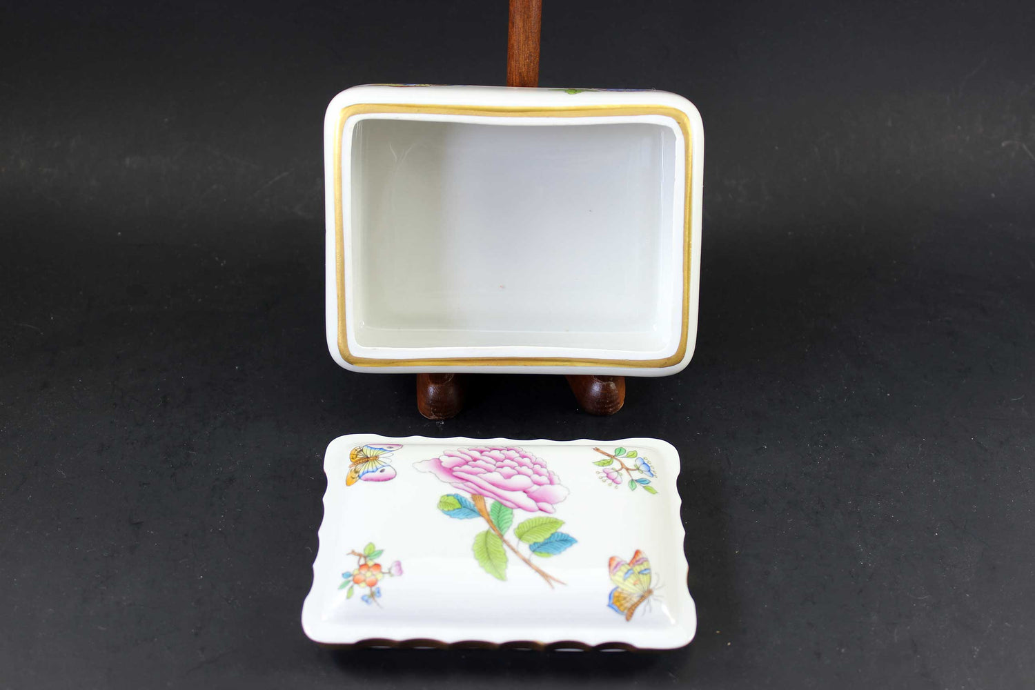 Herend Hungary Hand Painted Trinket Dish