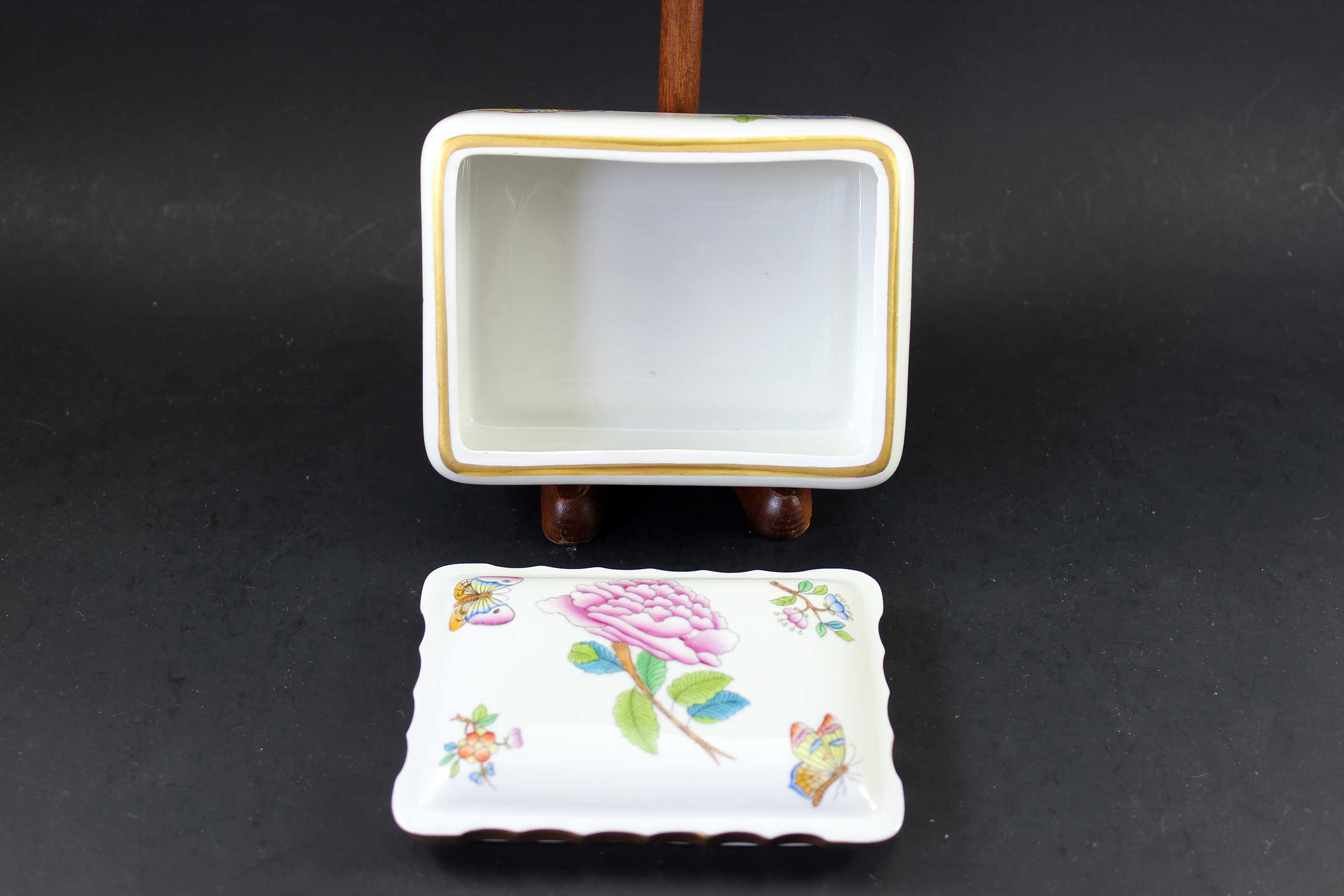 Herend Hungary Hand Painted Trinket Dish