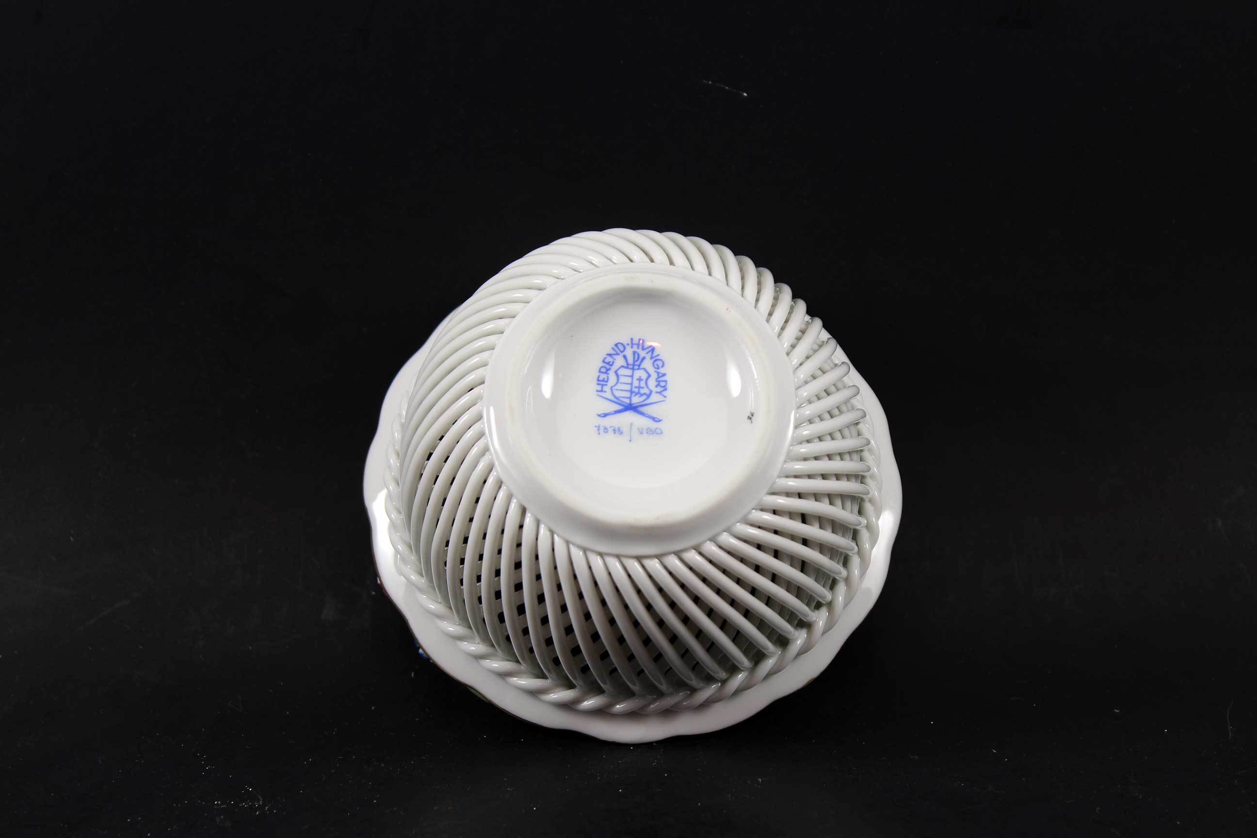 Herend, Hand Painted Trinket and Pin Dish