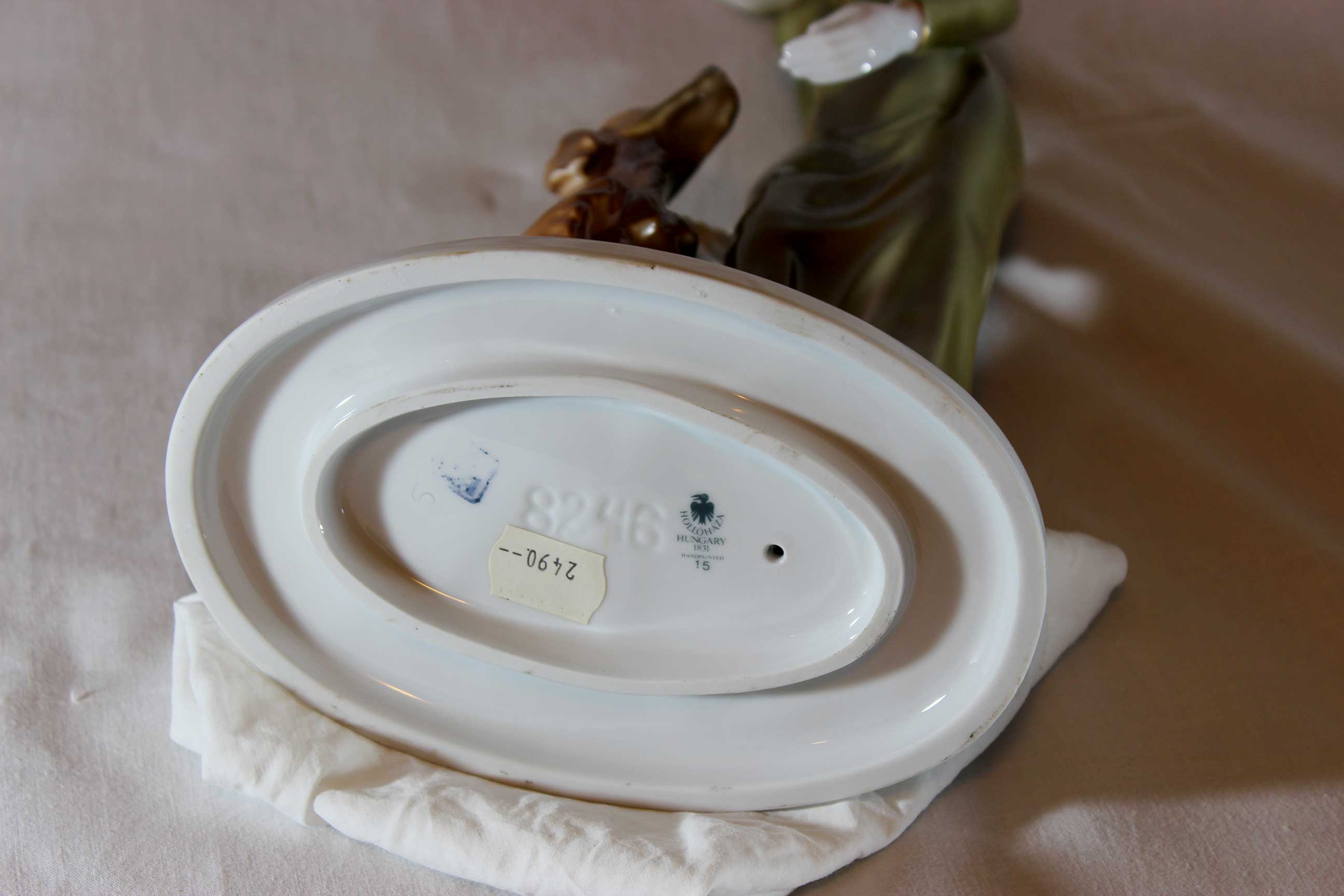 Hollohaza Hungary, Woman in Green Dress