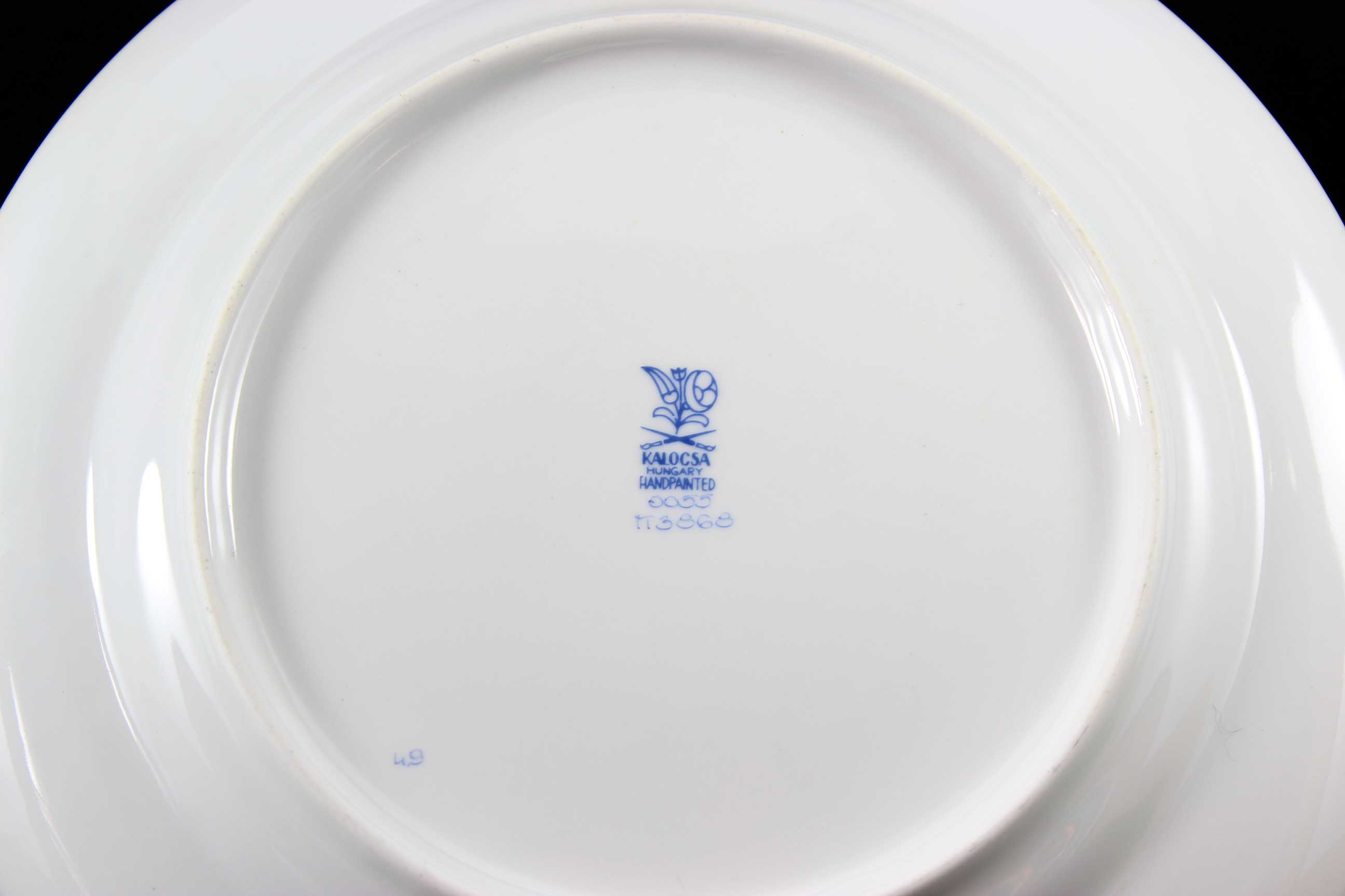 Kalocsa Hungary, Handpainted Wall Plate, Traditional Pattern