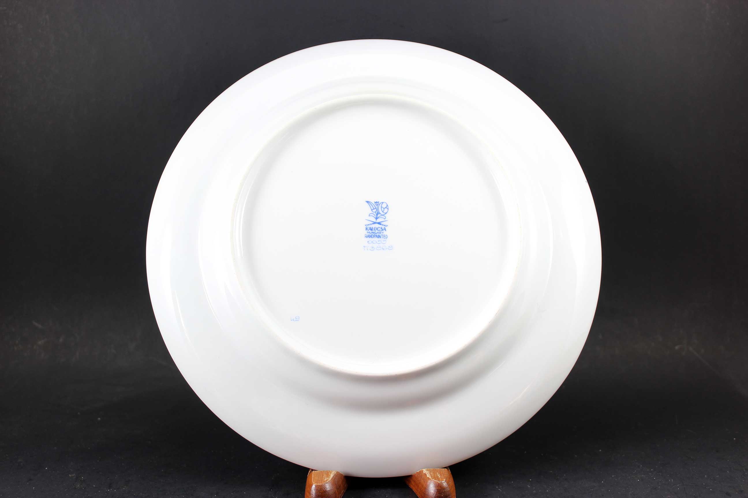 Kalocsa Hungary, Handpainted Wall Plate, Traditional Pattern