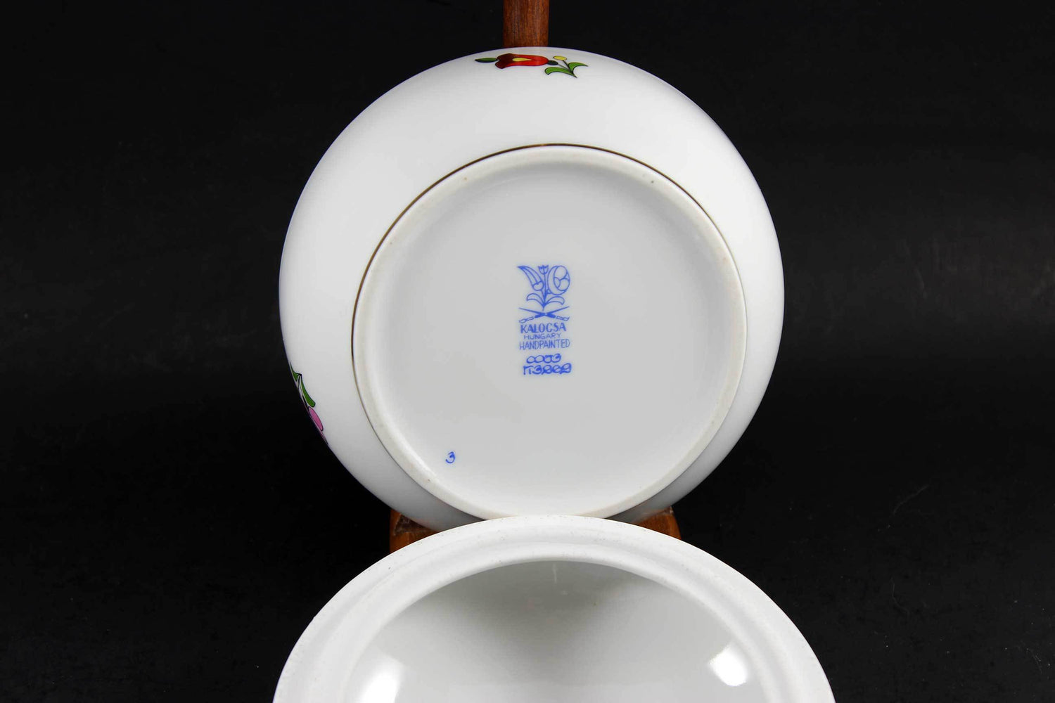 Kalocsa Hungary, Handpainted Trinket Box, Traditional Pattern
