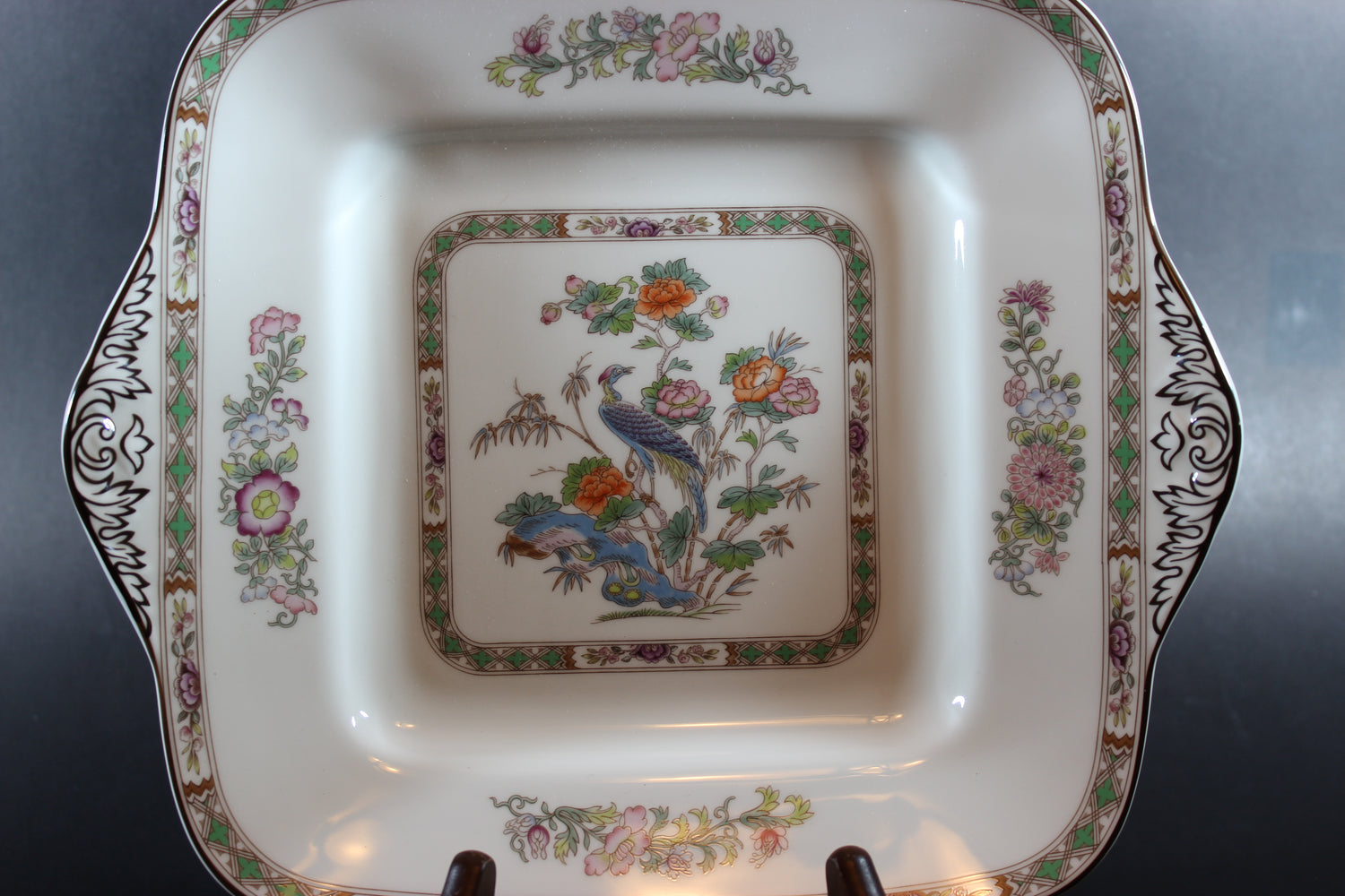 Wedgwood Kutani Crane Cake Plate