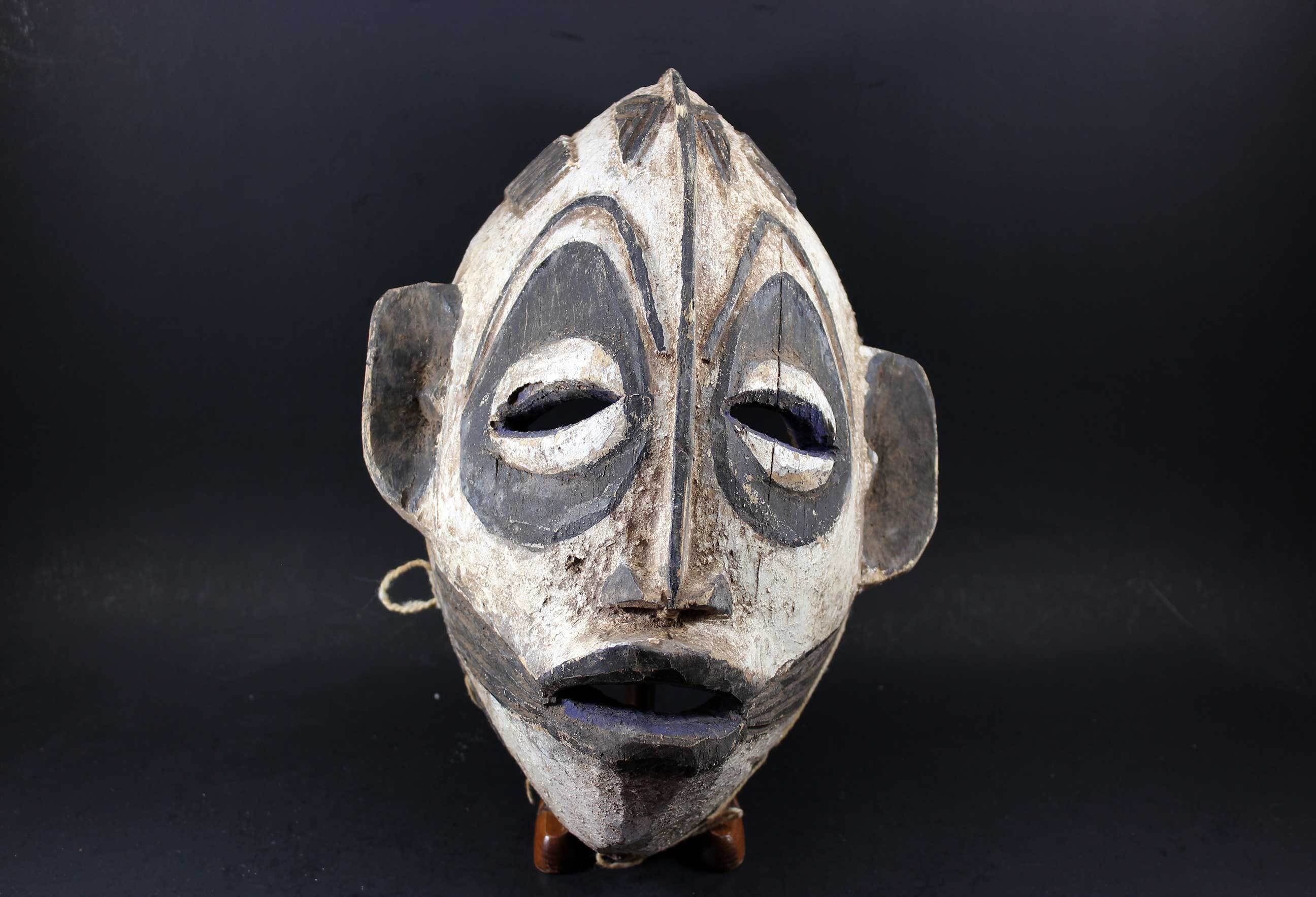 Igbo Carved Wooden Mask, Nigeria
